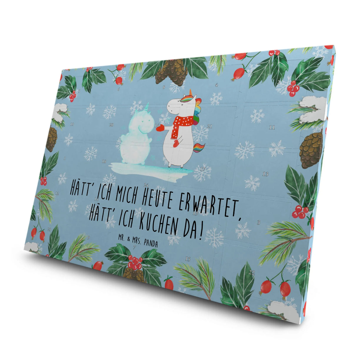 Tee Adventskalender Einhorn Schneemann