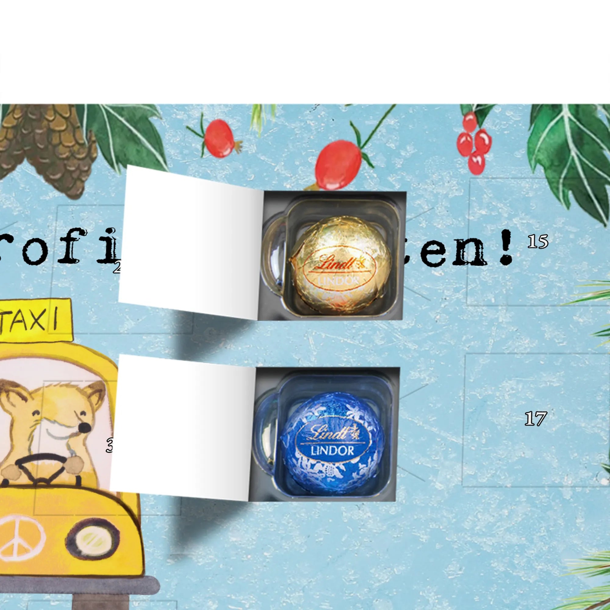 Chocolate advent calendar Taxi driver Passion gift, sayings, gift idea, best, farewell gift, passing exam, anniversary, retirement, promotion, job start, profession