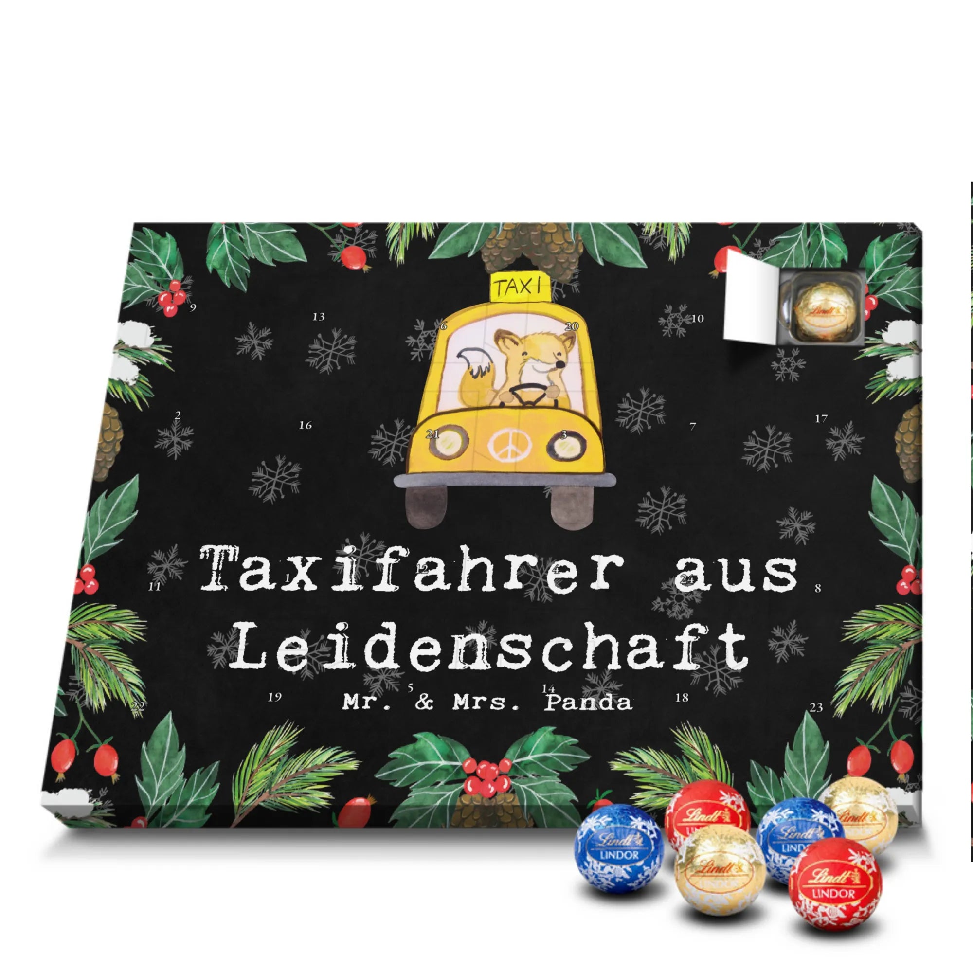 Chocolate advent calendar Taxi driver Passion gift, sayings, gift idea, best, farewell gift, passing exam, anniversary, retirement, promotion, job start, profession