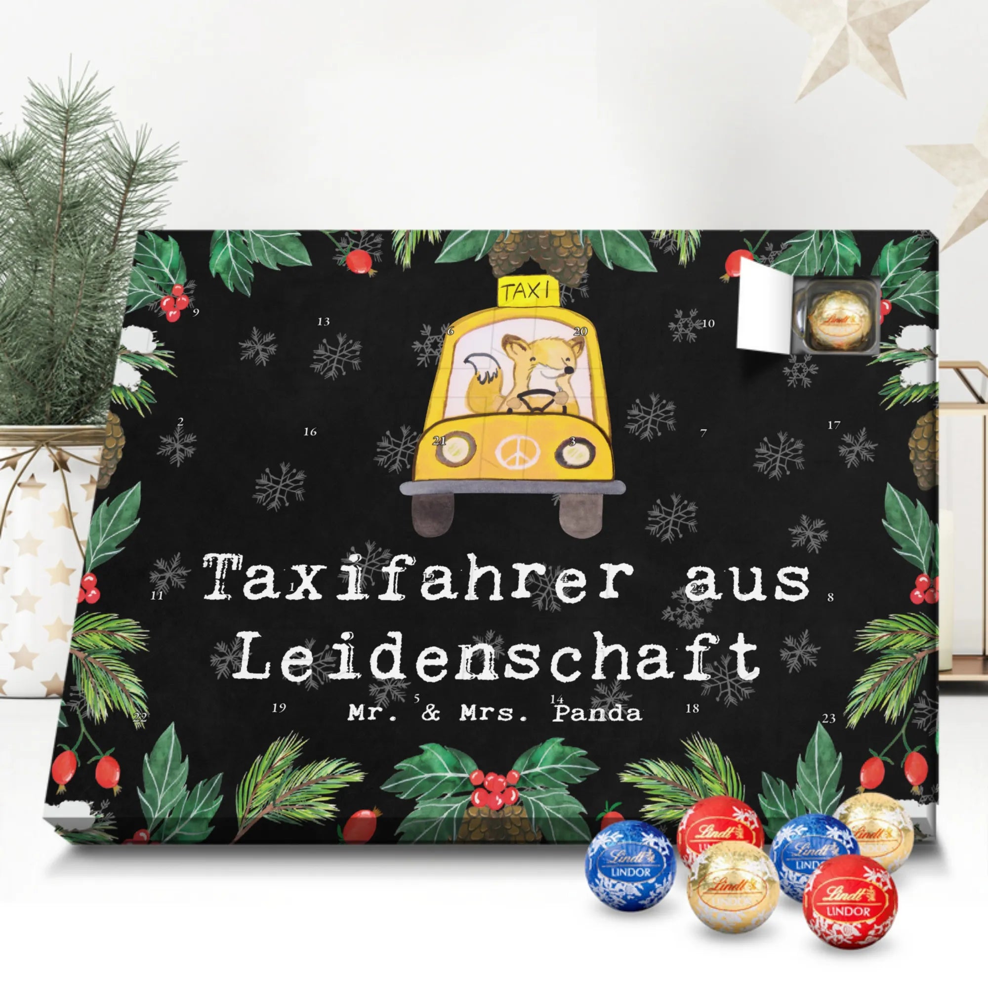 Chocolate advent calendar Taxi driver Passion gift, sayings, gift idea, best, farewell gift, passing exam, anniversary, retirement, promotion, job start, profession