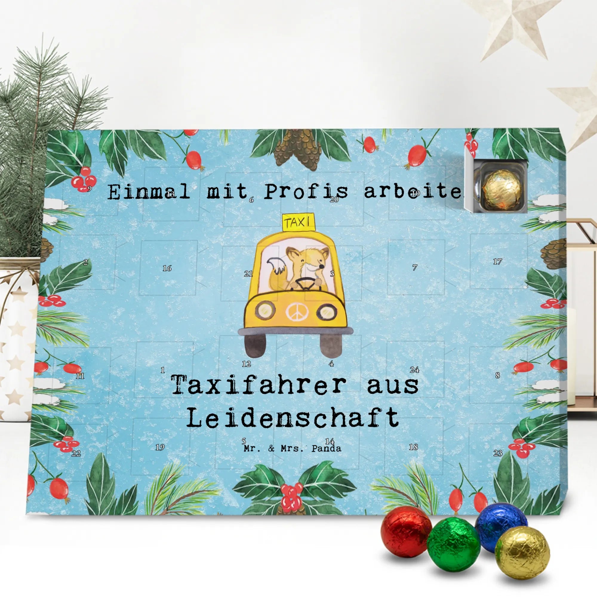 Chocolate advent calendar Taxi driver Passion gift, sayings, gift idea, best, farewell gift, passing exam, anniversary, retirement, promotion, job start, profession