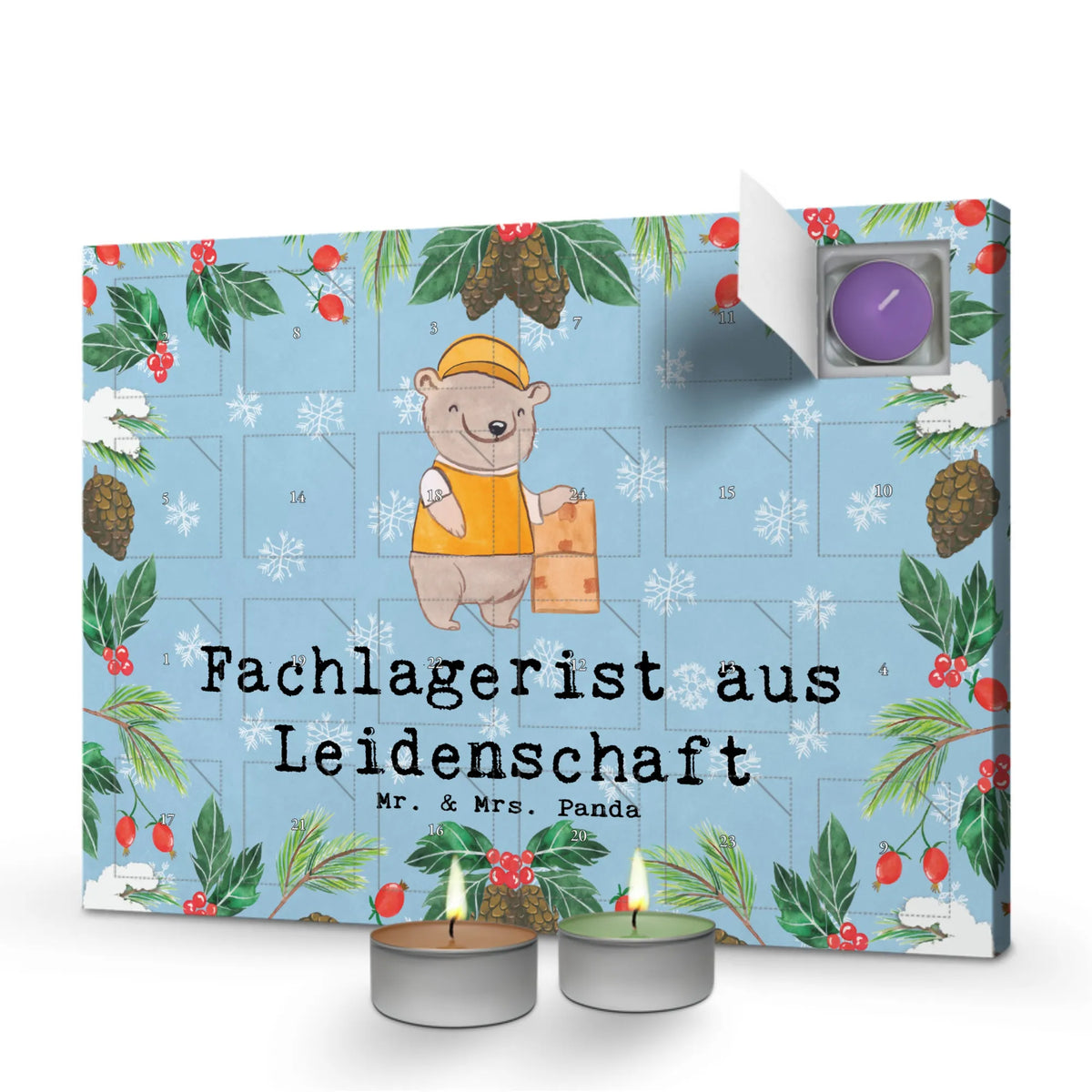 Scented candle advent calendar Warehouse Specialist Passion gift, sayings, gift idea, best, farewell gift, passing exam, anniversary, retirement, promotion, job start, profession