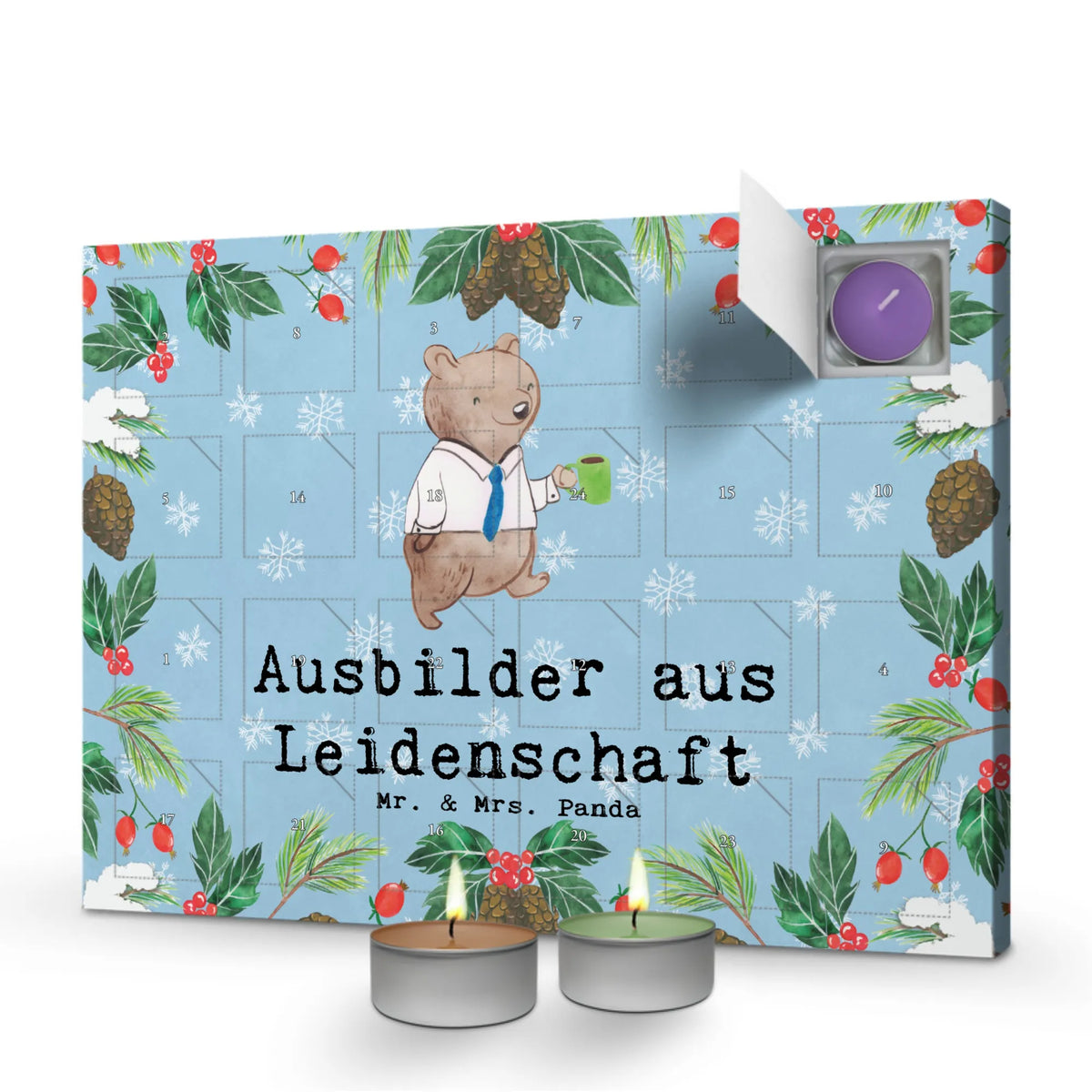 Scented candle advent calendar instructor Passion gift, sayings, gift idea, best, farewell gift, passing exam, anniversary, retirement, promotion, job start, profession