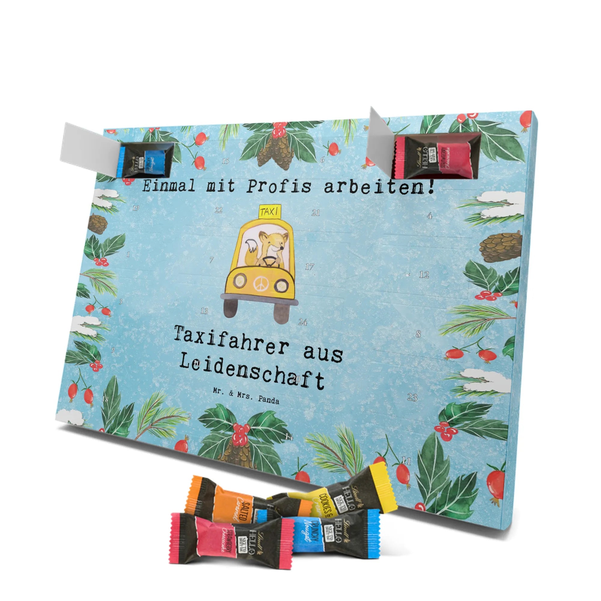 Chocolate advent calendar Taxi driver Passion gift, sayings, gift idea, best, farewell gift, passing exam, anniversary, retirement, promotion, job start, profession