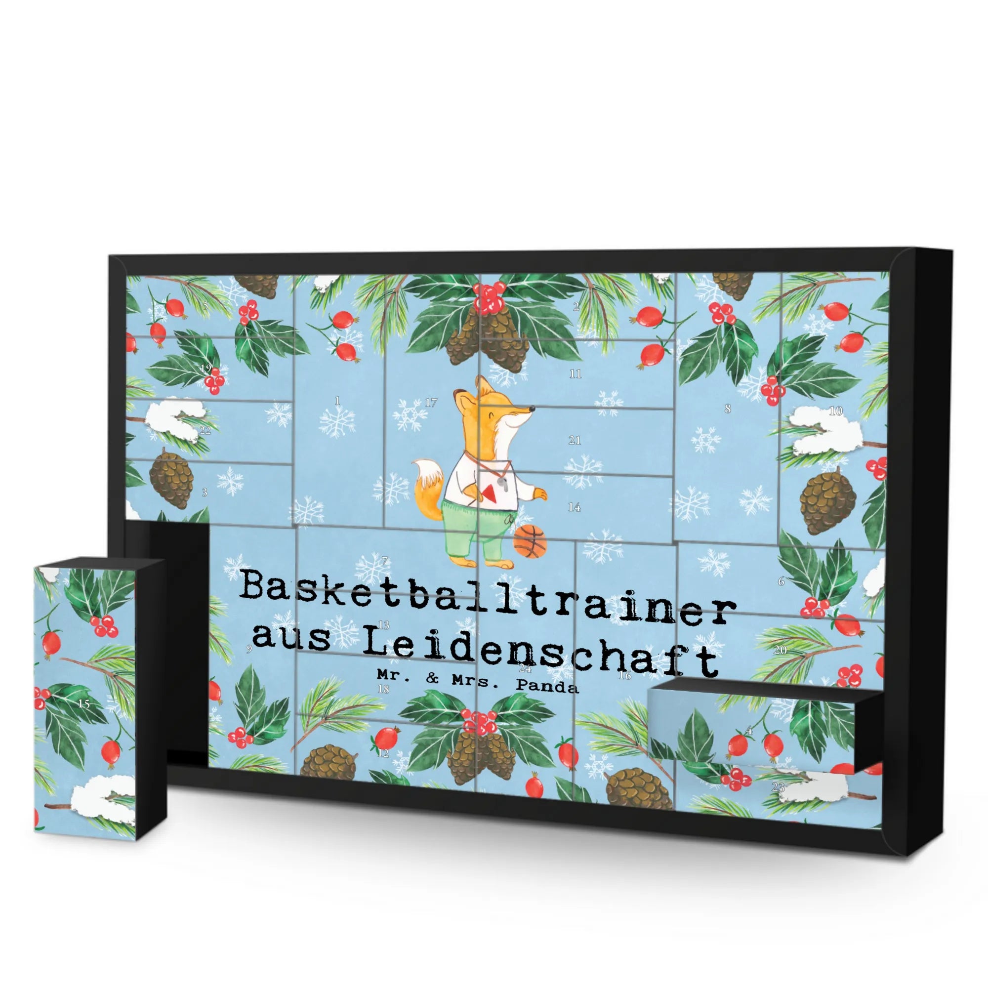 Fillable advent calendar Basketball coach Passion gift, sayings, gift idea, best, farewell gift, passing exam, anniversary, retirement, promotion, job start, profession