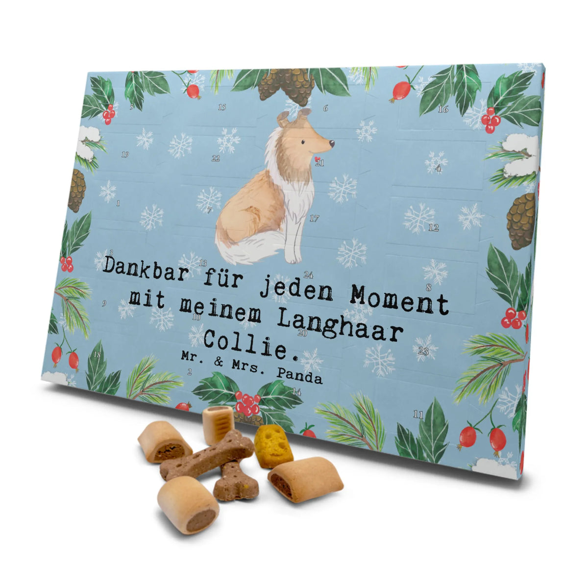 Dog advent calendar Long-haired Collie Moment gift, animal lover, giving, dog breed, purebred dog, dog owner, puppy