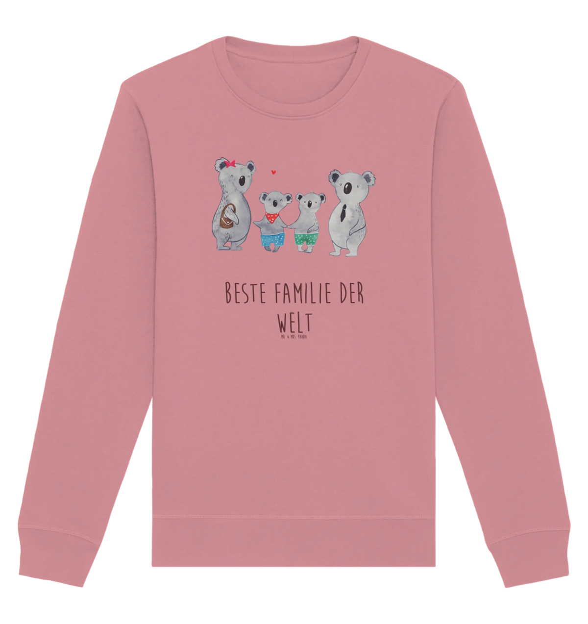 Organiczny Sweter Rodzina koali dwa brat, siostra, tata, babcia, Dzień Matki, Dzień Ojca, Rodzina, dziadek