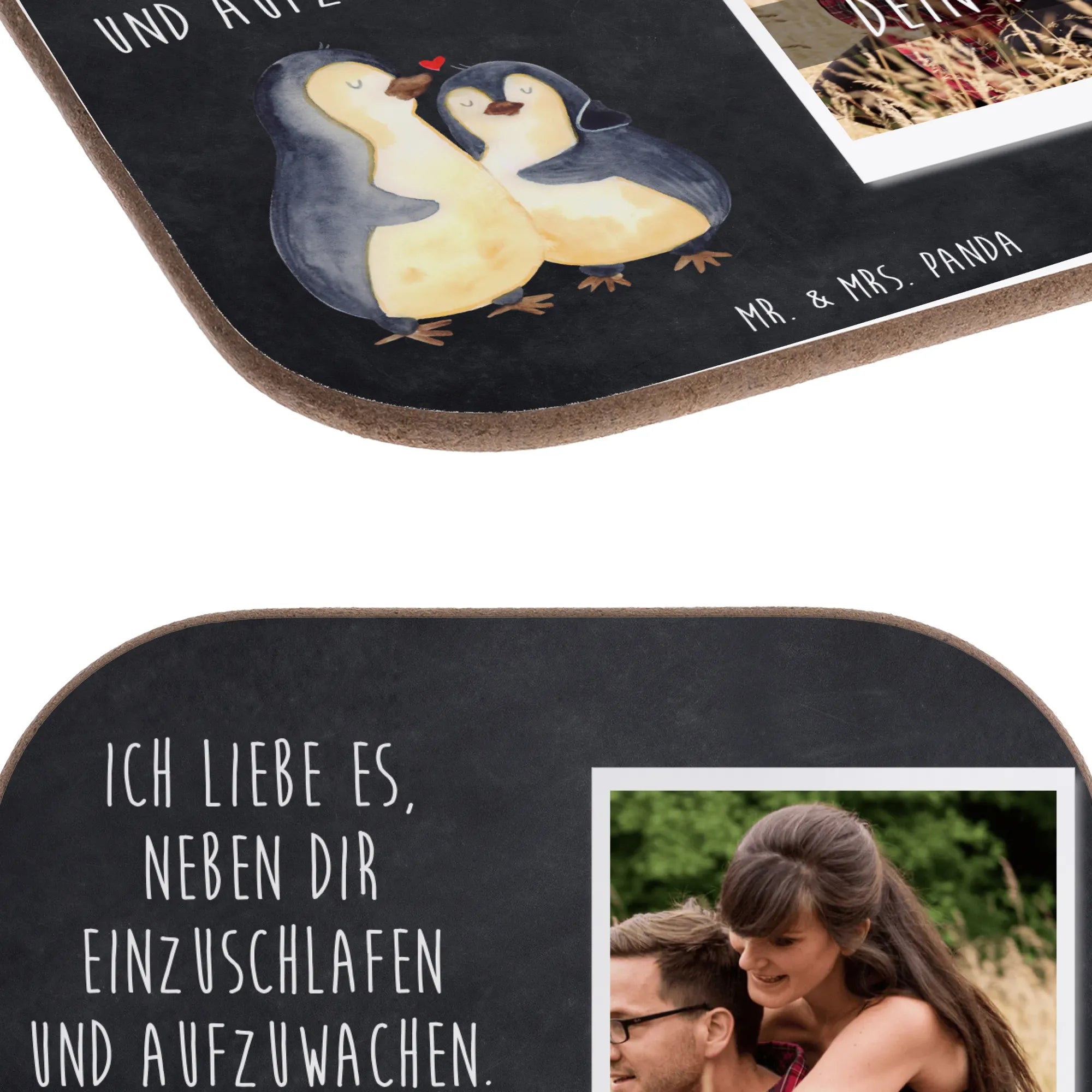 Personalized Photo Coaster penguins Fall asleep Loving, Two, Together, Marriage, Proposal of marriage, Love gift, gift for her, gift for him, anniversary gift, Valentine's Day Gift for Women Love Gift Anniversary Wedding Anniversary Party Favor Gift for Girlfriend Gift for Partner Boyfriend Gift Token of Love for Men for Husband
