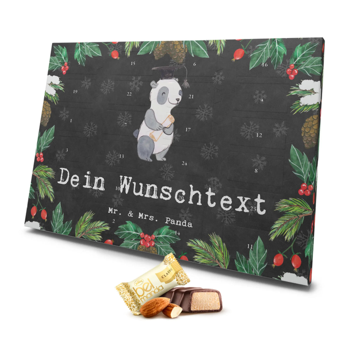 Personalisierter Marzipan Adventskalender Pinguin Beste Studentin der Welt Personalisierter Marzipan Adventskalender, für, Dankeschön, Geschenk, Schenken, Geburtstag, Geburtstagsgeschenk, Geschenkidee, Danke, Bedanken, Mitbringsel, Freude machen, Geschenktipp, Uni, Studium, Universität, Studentin, Studenten, Musterschülerin, Abschluss, lustig, witzig, Tochter, Studienabschluss, Hochschule, Spaß, Alumni