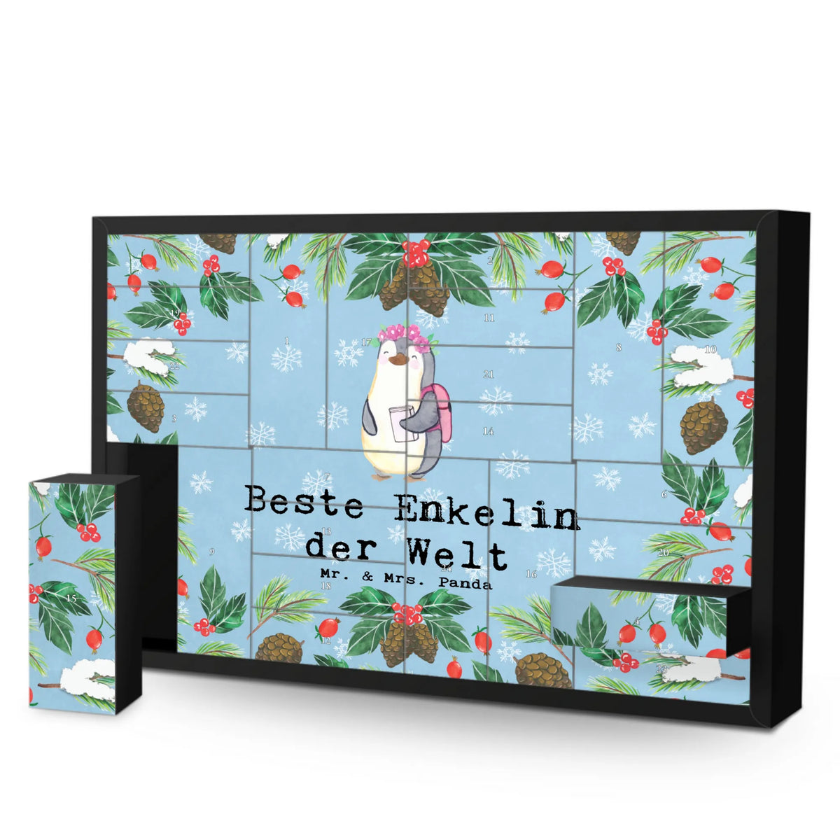 Befüllbarer Adventskalender Pinguin Beste Enkelin der Welt Geschenkekalender, Schachtel Adventskalender, Adventskalender Schachtel, Kalender Zum Befüllen, Weihnachtskalender, diy weihnachtskalender, Diy Adventskalender, Adventskalender, selbstbefüllbarer adventskalender, Adventskalender Box, Bastel Adventskalender, Leerer Adventskalender, Schenken, Freude machen, Geschenktipp, für, Danke, Dankeschön, Geburtstag, Geschenk, Geburtstagsgeschenk, Mitbringsel, Bedanken, Geschenkidee, Kind von Sohn, Kind von Tochter, Enkelin, Großtochter, Opa, Oma, Taufe, Enkelkind, Enkeltochter