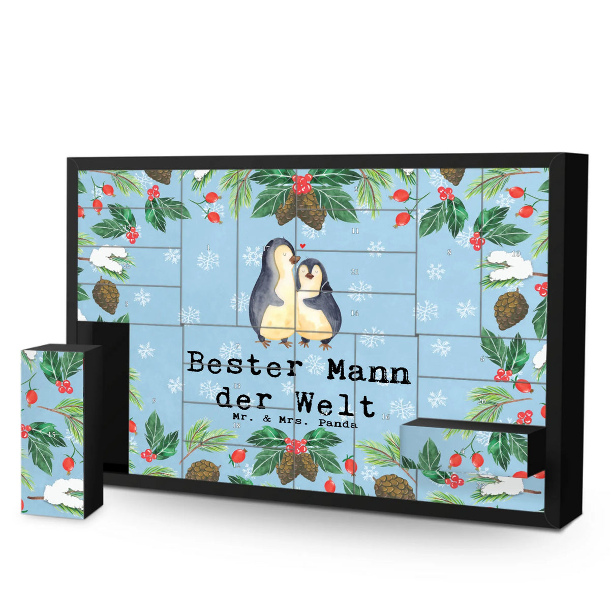 Befüllbarer Adventskalender Pinguin Bester Mann der Welt Geschenkekalender, diy weihnachtskalender, Bastel Adventskalender, Kalender Zum Befüllen, Weihnachtskalender, Schachtel Adventskalender, selbstbefüllbarer adventskalender, Leerer Adventskalender, Adventskalender Schachtel, Adventskalender Box, Diy Adventskalender, Adventskalender, Schenken, Freude machen, Geschenktipp, für, Danke, Dankeschön, Geburtstag, Geschenk, Geburtstagsgeschenk, Mitbringsel, Bedanken, Geschenkidee, Partner, Bräutigam, Gatte, Lebensgefährte, Beste, Mann, Freund, Ehe, Kleinigkeit, Traummann, Liebling, Ehemann, Ehepartner