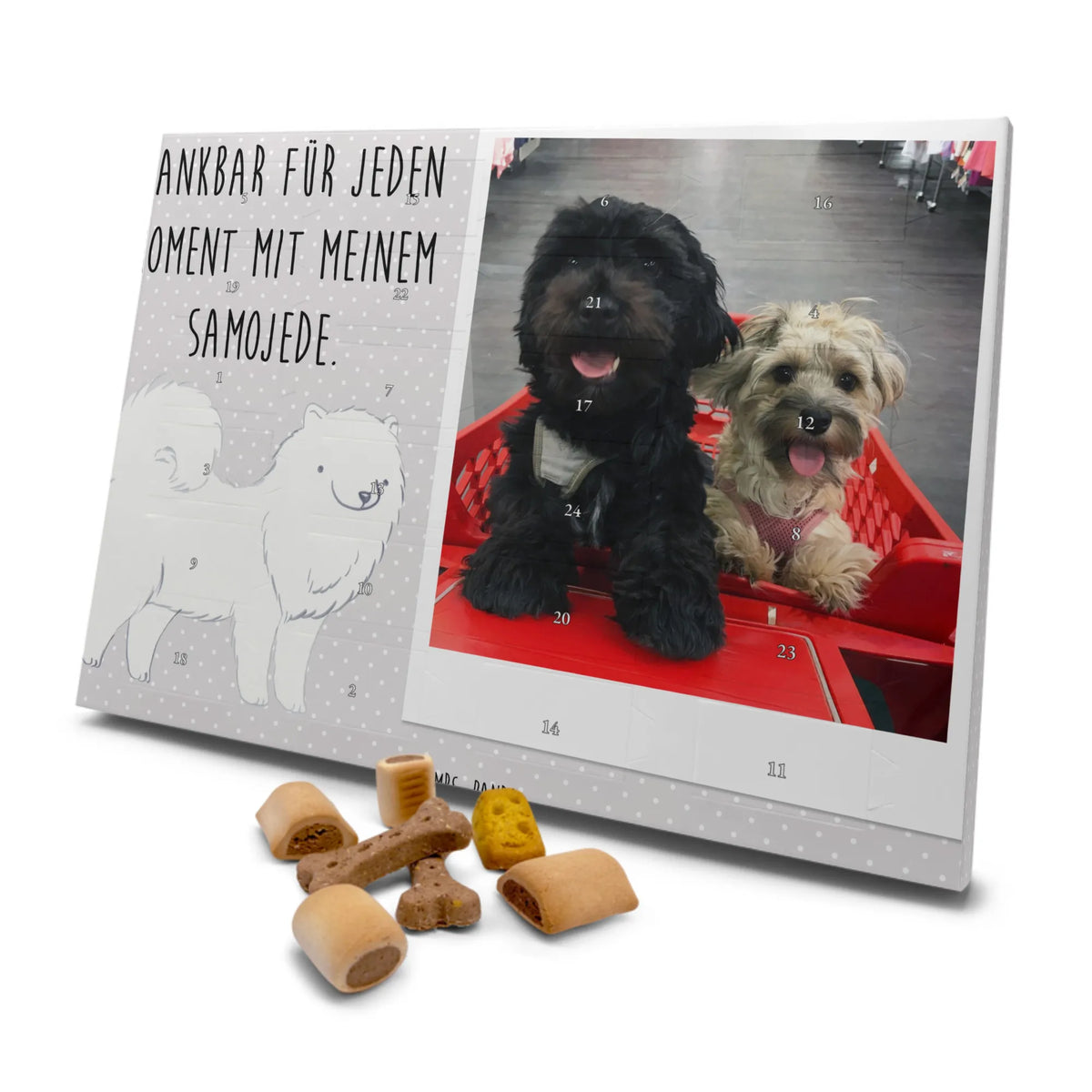 Personalisierter Hunde Foto Adventskalender Samojede Moment|p:1851807|h:655bdf2452511c626e6c75d5d26e566e