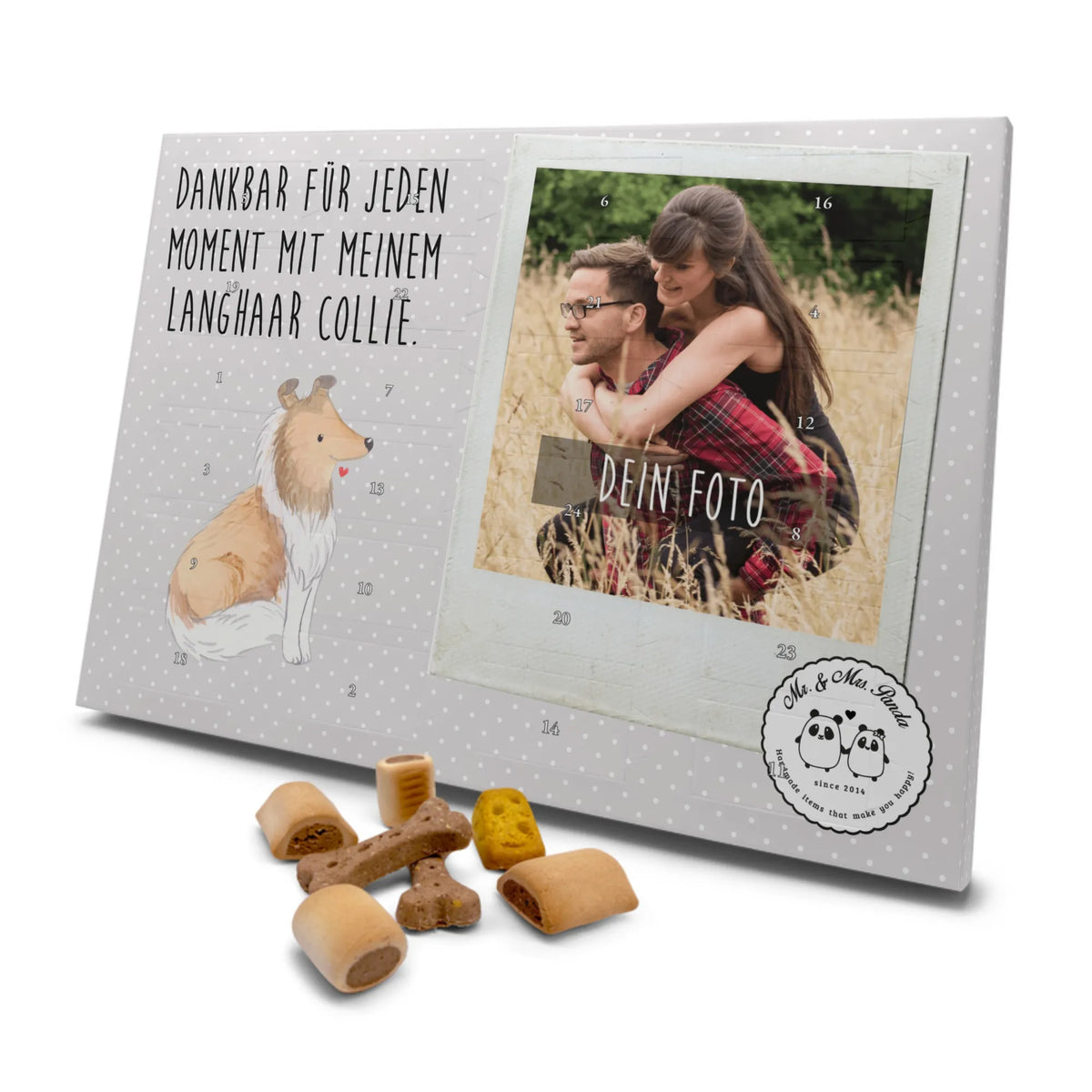 Personalisierter Hunde Foto Adventskalender Langhaar Collie Moment Adventskalender Hund mit Foto, Personalisierter Foto-Adventskalender, Fotokalender Hund, Foto-Weihnachtskalender Hund, Hundeadventskalender mit Foto, Adventskalender mit Hundefoto, Hunderasse, Rassehund, Hundebesitzer, Tierfreund, Welpe, Hund, Schenken, Geschenk, Langhaar Collie, Britischer Hütehund