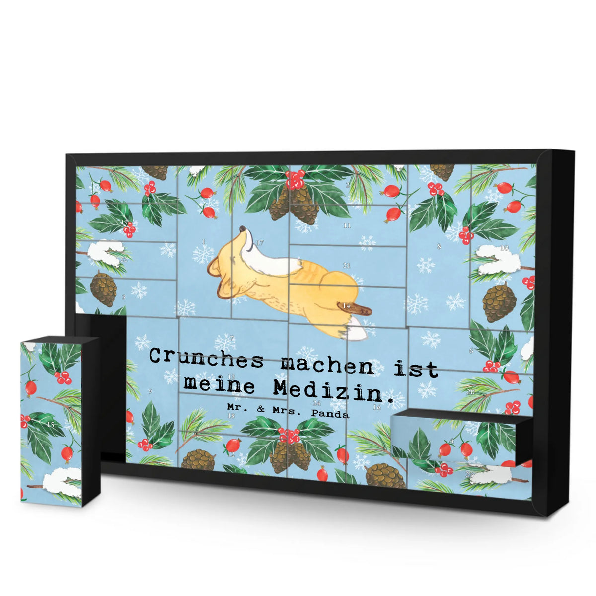 Befüllbarer Adventskalender Fuchs Crunches Geschenkekalender, Kalender Zum Befüllen, Schachtel Adventskalender, Diy Adventskalender, Adventskalender Schachtel, selbstbefüllbarer adventskalender, diy weihnachtskalender, Adventskalender Box, Weihnachtskalender, Adventskalender, Bastel Adventskalender, Leerer Adventskalender, Sportart, Hobby, Danke, Dankeschön, Sport, Auszeichnung, Schenken, Gewinn, Sportler, Geschenk, Crunches, Fitness, Fitnessstudio, Bauchpressen
