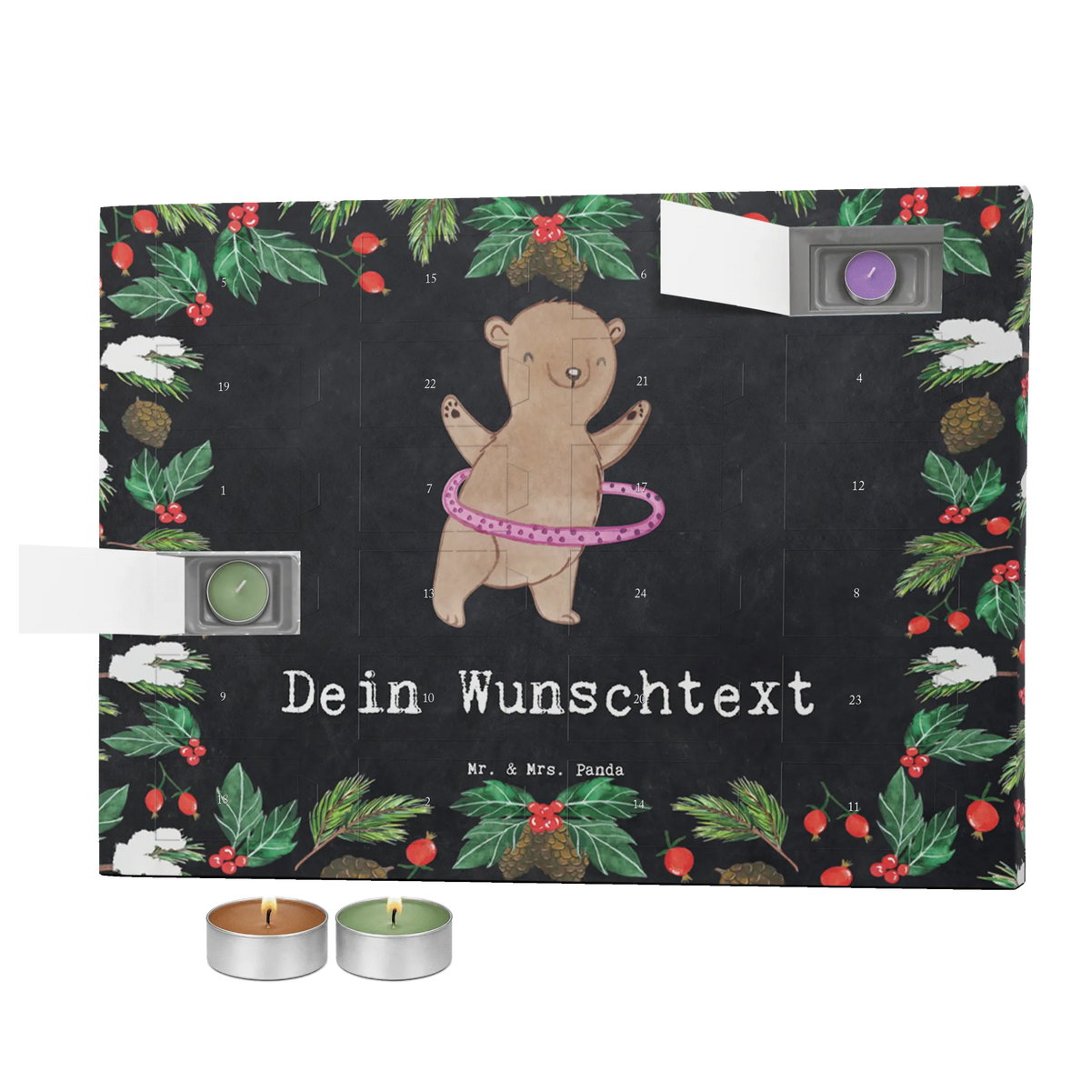 Personalisierter Duftkerzen Adventskalender Bär Hula Hoop Duftkerzen Adventskalender mit Namen, Adventskalender Kerzen personalisiert, Kerzenkalender personalisiert, Duftkalender personalisiert, Personalisierter Kerzen Adventskalender, Kerzen Adventskalender mit Namen, Adventskalender Duftkerzen personalisiert, Personalisierter Adventskalender Erwachsene, Personalisierter Duftkerzen Adventskalender, Kerzen Adventskalender personalisiert, Adventskalender personalisiert mit Namen, Duftkerzen Adventskalender personalisiert, Geschenk, Schenken, Sport, Sportart, Hobby, Danke, Dankeschön, Auszeichnung, Gewinn, Sportler, Fitness, Training, Hula Hoop
