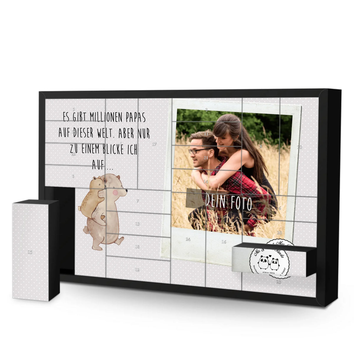 Personalisierter Befüllbarer Foto Adventskalender Papa Bär Personalisierter Adventskalender, Adventskalender mit Eigenem Bild, Personalisierter Befüllbarer Foto Adventskalender, Weihnachtskalender mit Foto, Adventskalender Eigenes Foto, Foto Adventskalender, Adventskalender mit Foto, Muttertag, Vatertag, Mama, Papa, Oma, Opa, Familie, Schwester, Bruder, Geschenk, Onkel, Papi, Vater, Vati, Geburtstag