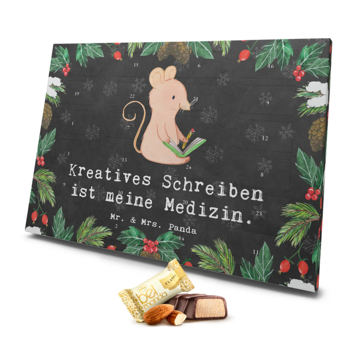 Marzipan Adventskalender Maus Kreatives Schreiben Marzipan Adventskalender, Geschenk, Sport, Sportart, Hobby, Schenken, Danke, Dankeschön, Auszeichnung, Gewinn, Sportler, Literatur schreiben, Kreatives Schreiben, creative writing