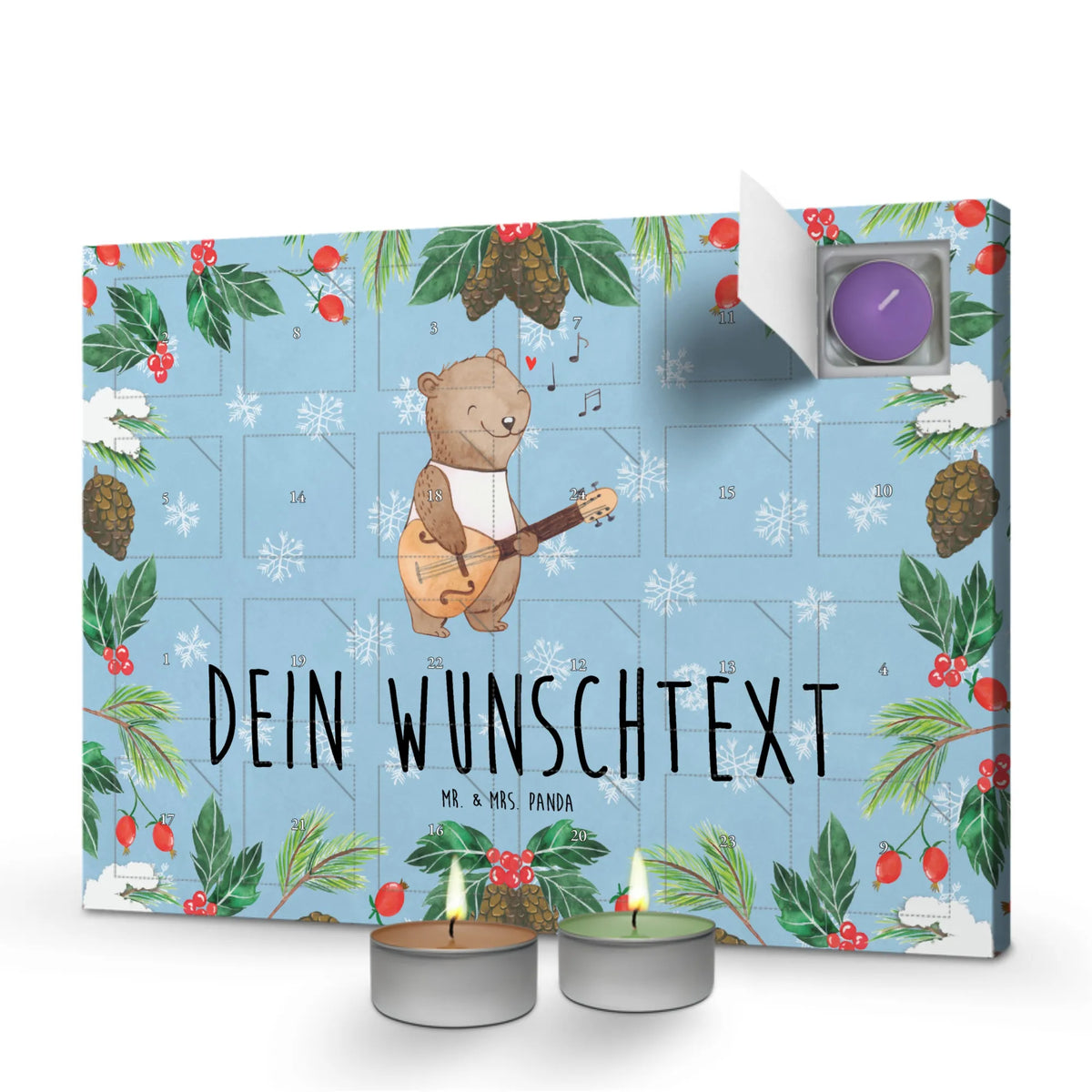 Personalisierter Duftkerzen Adventskalender Bär Mandoline Adventskalender Kerzen personalisiert, Adventskalender Duftkerzen personalisiert, Personalisierter Duftkerzen Adventskalender, Personalisierter Kerzen Adventskalender, Duftkerzen Adventskalender personalisiert, Kerzen Adventskalender personalisiert, Duftkerzen Adventskalender mit Namen, Adventskalender personalisiert mit Namen, Kerzen Adventskalender mit Namen, Personalisierter Adventskalender Erwachsene, Kerzenkalender personalisiert, Duftkalender personalisiert, Geschenke Musiker, Musikliebhaber, Instrumente, Zupfinstrument, Mandoline, Saiteninstrument, Bär, Klassik, Barock