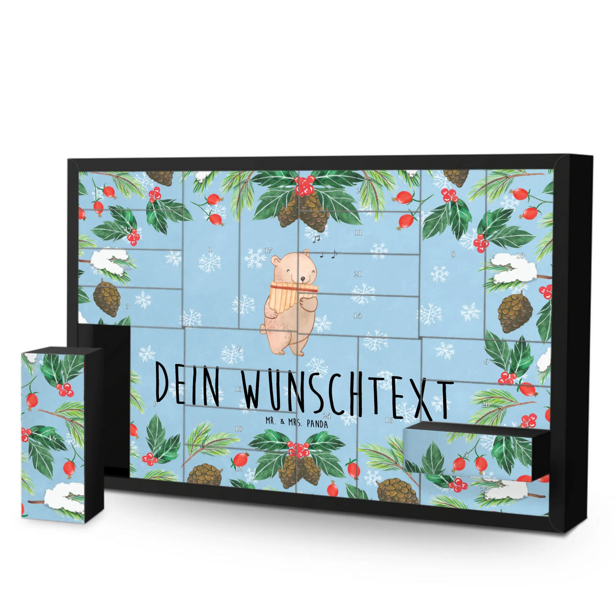 Personalisierter Befüllbarer Adventskalender Bär Panflöte personalisierter weihnachtskalender, weihnachtskalender personalisiert, Namens-Adventskalender, adventskalender personalisiert, Persönlicher Adventskalender, Adventskalender Name personalisiert, individueller adventskalender, adventskalender mit wunschname, Adventskalender personalisiert 2024, Individualisierter Adventskalender, Personalisierbarer Adventskalender, Personalisierter Adventskalender, Personalisierter Adventskalender 2024, adventskalender mit text, Adventskalender mit Namen, Geschenke Musiker, Musikliebhaber, Instrumente, Blasinstrument, Flöte, Bär, Pan, Panflöte