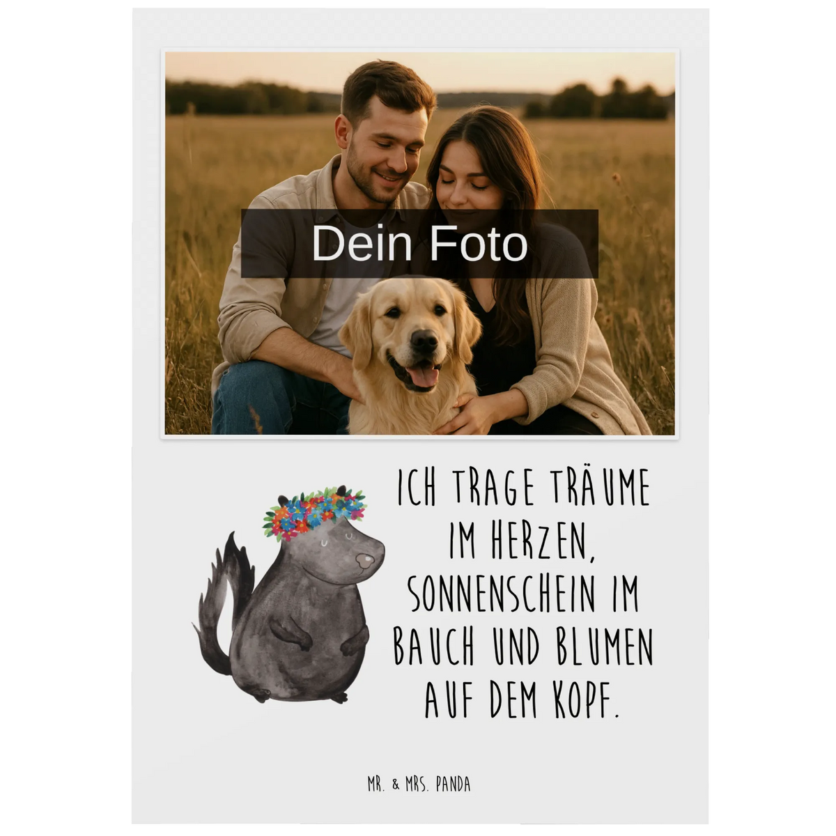 Personalisierte Foto Postkarte Stinktier Mädchen grußkarte mit foto, personalisierte fotokarte, Fotopostkarte, Postkarte mit Foto, Foto Grußkarte, Personalisierte Foto Postkarte, Foto Postkarte, Fotokarte, Postkarte Foto, Fotogrußkarte, Stinktier, Skunk, Stinker, Wildtier, Yoga, Raubtier, Stinki, Namaste
