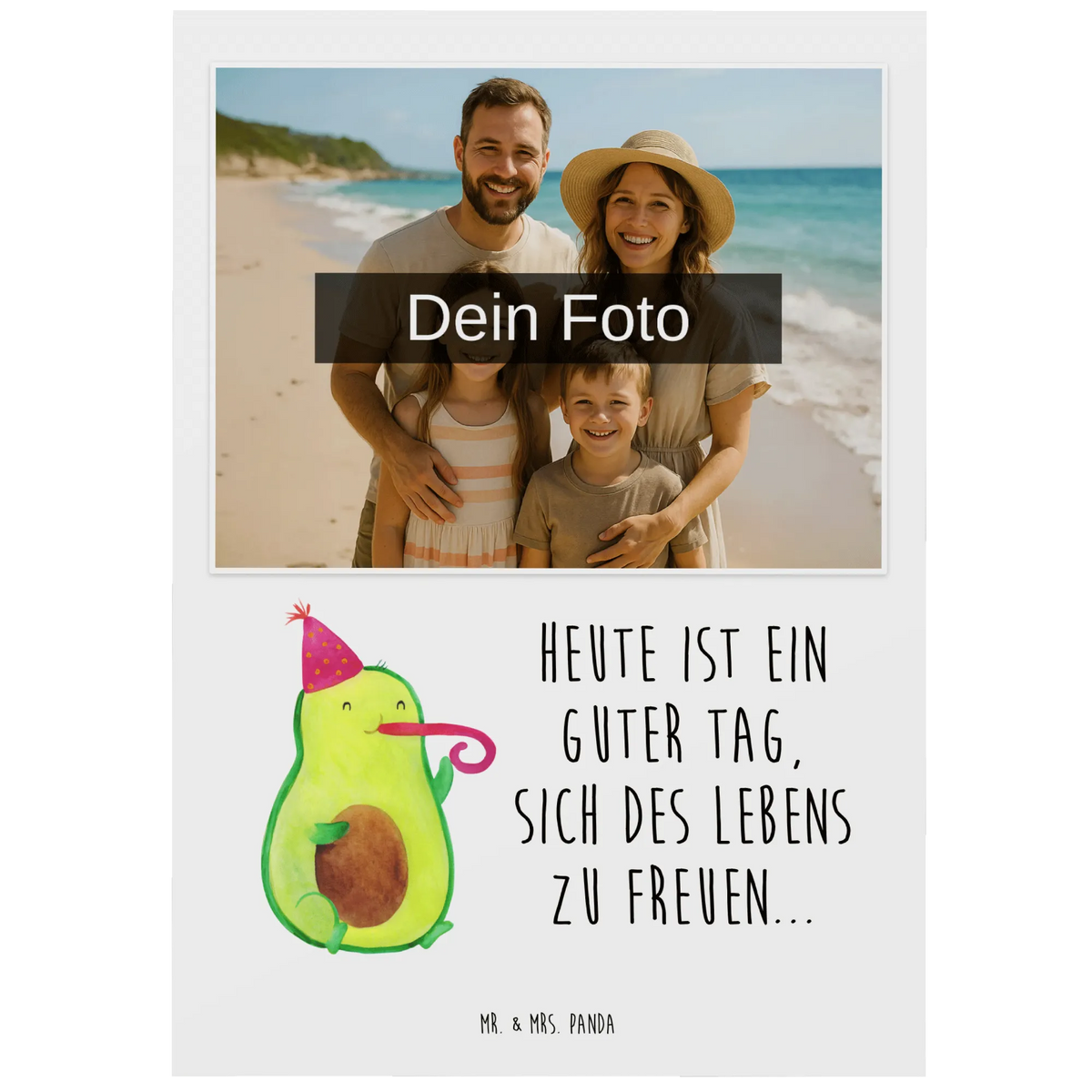 Personalized Photo Postcard avocado Celebration vegetables, Birthday, Celebration