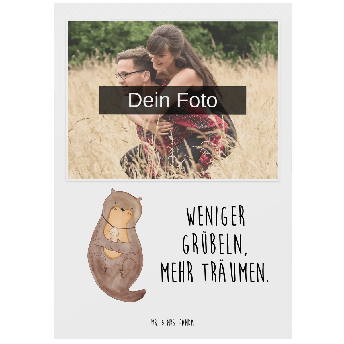 Personalisierte Foto Postkarte Otter Muschel Personalisierte Foto Postkarte, Fotokarte, Foto Postkarte, Postkarte mit Foto, personalisierte fotokarte, Foto Grußkarte, grußkarte mit foto, Fotogrußkarte, Fotopostkarte, Postkarte Foto, Otter, Fischotter, Seeotter, Büro, Motivation, Tagträumen, Grübeln, Träumen, Otterliebe
