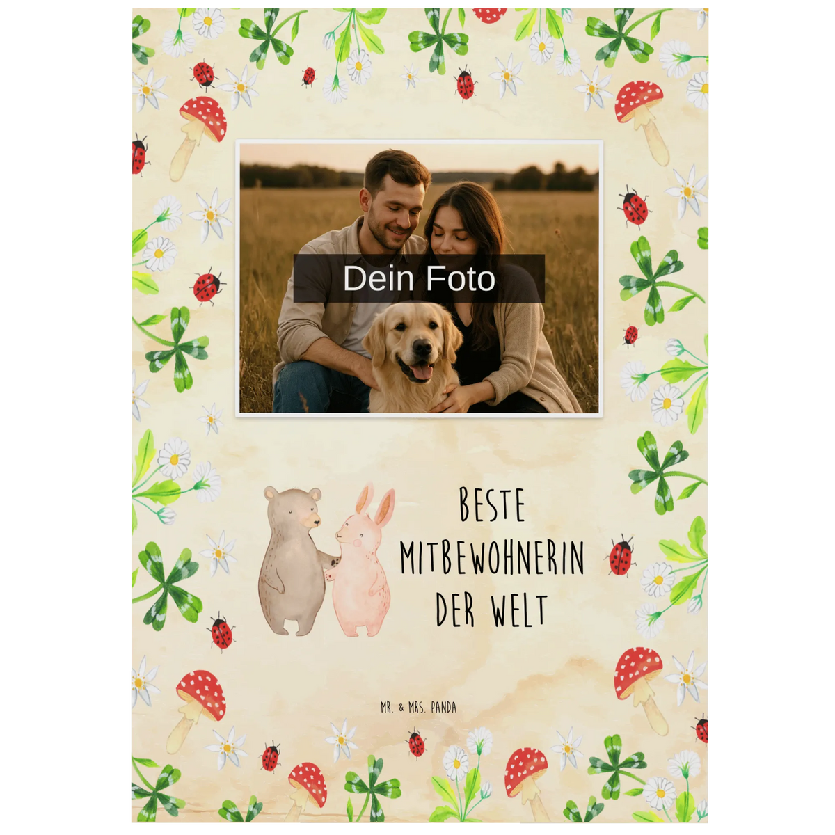 Personalisierte Foto Postkarte Hase Beste Mitbewohnerin der Welt Foto Postkarte, Foto Grußkarte, Fotokarte, grußkarte mit foto, Postkarte mit Foto, Postkarte Foto, personalisierte fotokarte, Fotogrußkarte, Fotopostkarte, Personalisierte Foto Postkarte, Geschenkidee, Geschenk, Schenken, Mitbringsel, Geburtstag, Geburtstagsgeschenk, für, Danke, Dankeschön, Bedanken, Freude machen, Geschenktipp, Stubenkameradin, WG-Bewohnerin, Wohngemeinschaft, Zimmergenossin, Zimmernachbarin, Zimmerkollegin, WG, Mitbewohnerin