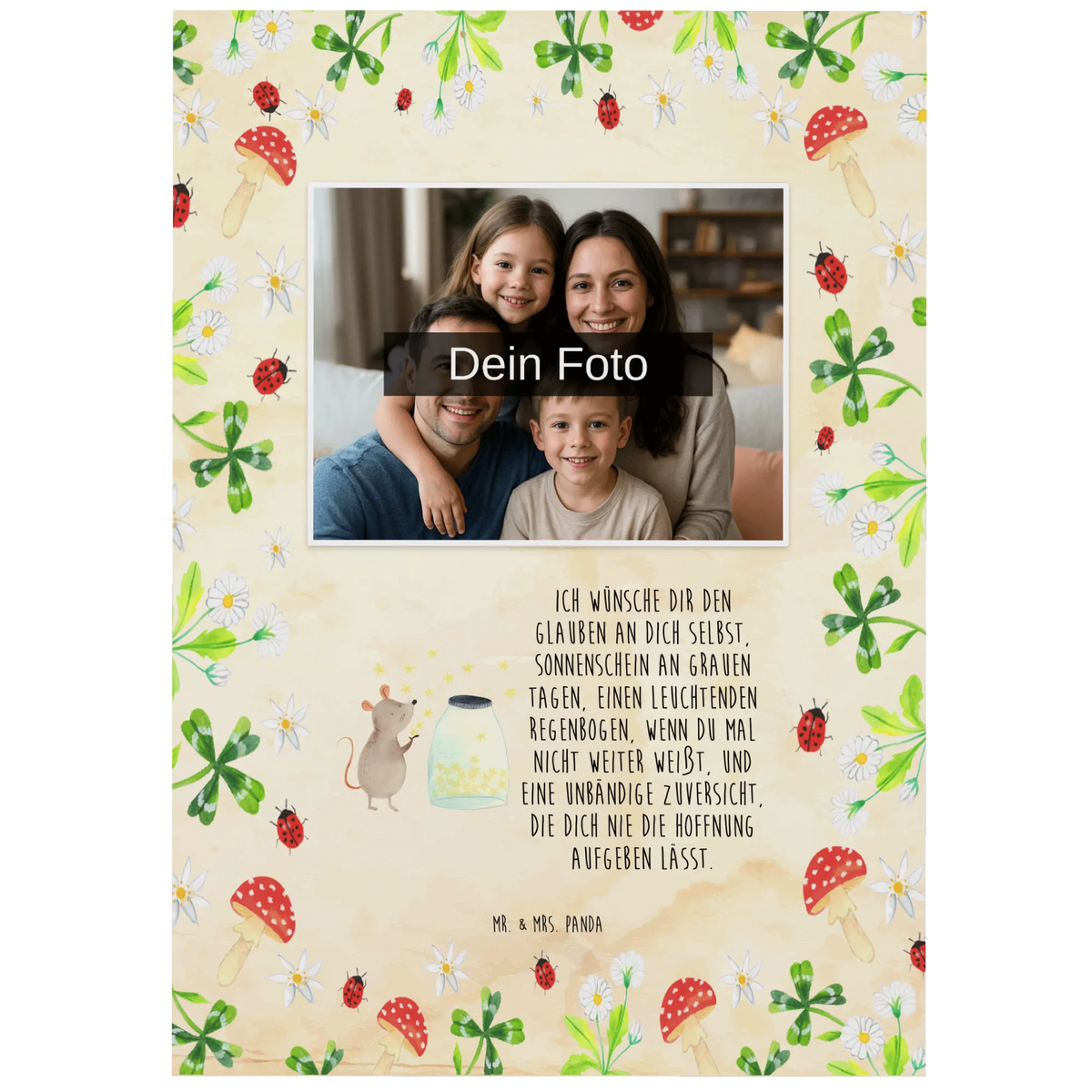 Personalized Photo Postcard Mouse Stars cute, cute animal motives, hand drawn, gift ideas, funny sayings, good mood, special gifts, animal lover, card, gifts, small animals, birthday, first child, stars, baptism gift, birth, child birthday, Mouse, baptism, pregnancy, hope, child, wish