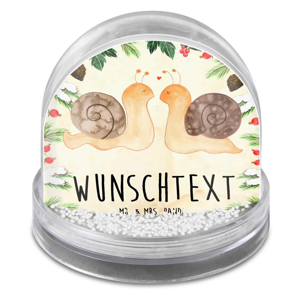 Personalized Snow Globe Snails in love Love gift, gift for her, gift for him, anniversary gift, Loving, Two, Together, Marriage, Proposal of marriage