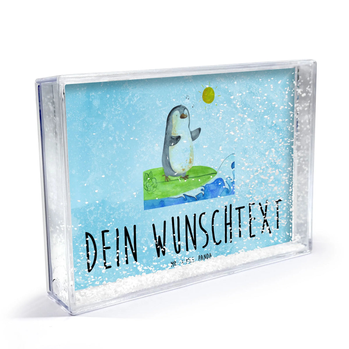 Personalisierter Schüttelrahmen Pinguin Surfer Pinguin, Wellen Reiten, Pinguine, Urlaub, Surfer, Wellen, Hawaii, Surfen, Portugal