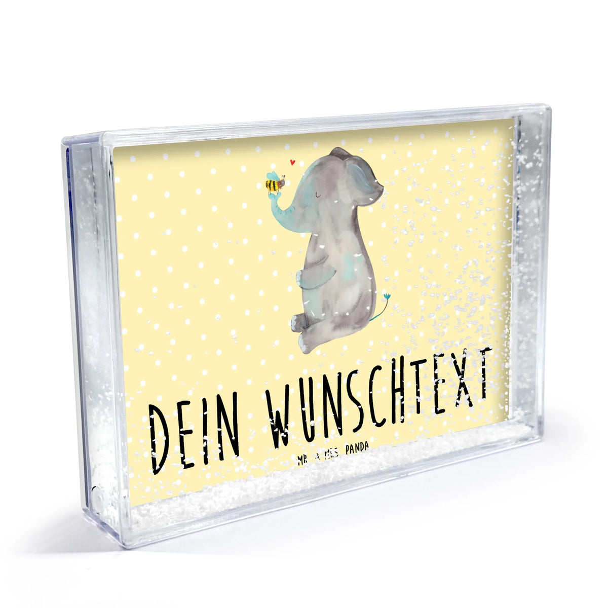 Personalisierter Schüttelrahmen Elefant Biene Lustige Sprüche, Tiere, Tiermotive, Gute Laune, Hochzeitsgeschenk, Liebe, Liebesbeweis, Liebesgeschenk, Heiratsantrag, Jahrestag, Liebesspruch, Biene, Elefant
