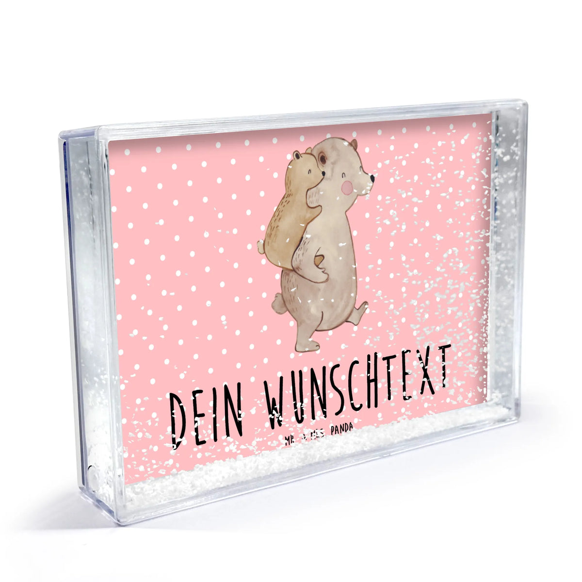 Personalisierter Schüttelrahmen Papa Bär Mama, Vatertag, Schwester, Bruder, Papa, Oma, Familie, Opa, Muttertag, Papi, Onkel, Vater, Geschenk, Vati, Geburtstag