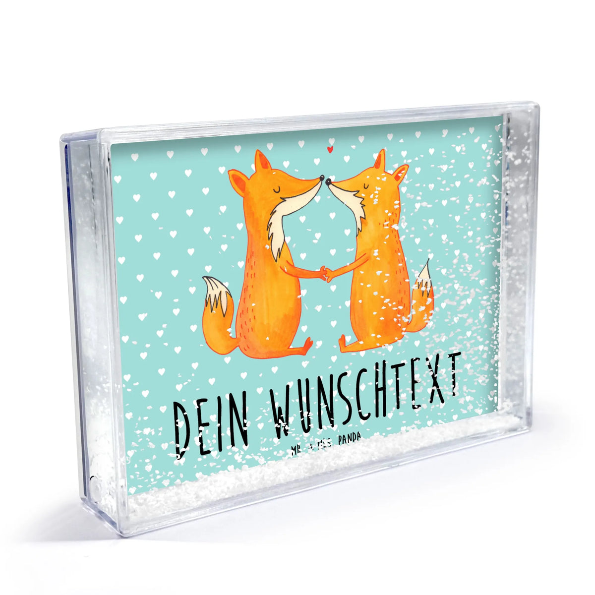 Personalized Shaker Frame foxes Love animal lover, foxes, forest wildlife, clever as a fox, boyfriend, fiancée, lovers, marriage, wife, girlfriend, proof of love, husband, couple