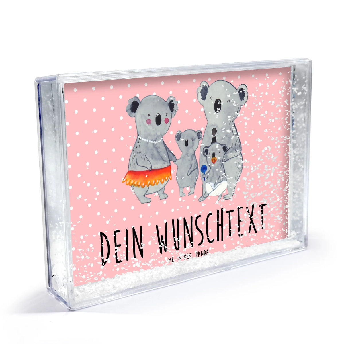 Personalisierter Schüttelrahmen Koala Familie Vatertag, Familie, Opa, Oma, Papa, Muttertag, Mama, Bruder, Schwester, Familienleben, Geschwister, Family, Koala, Koalas, Kinder