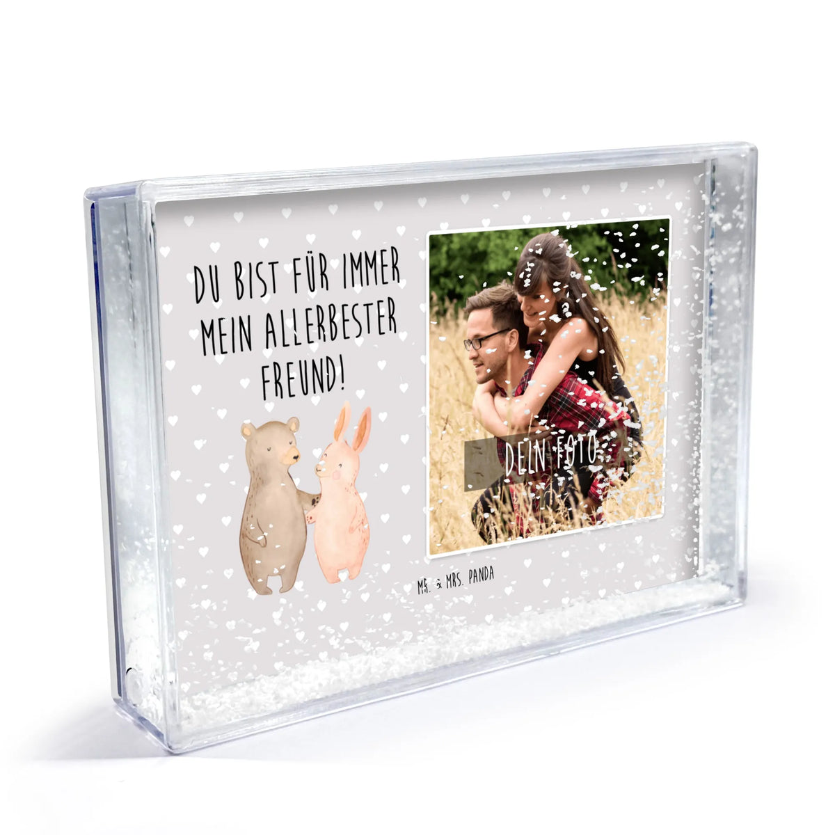 Shake Frame with Photo bear and rabbit Embrace Schüttelrahmen für persönliches Foto, Foto Schüttelrahmen, Personalisierbarer Bilderrahmen mit Foto, Bilderrahmen mit Foto, Bilderrahmen mit eigenem Bild, Bilderrahmen mit Wunschfoto, Mr. & Mrs. Panda Schüttelrahmen mit Foto, Fotorahmen mit eigenem Bild, Schüttelrahmen mit Wunschfoto, Schüttelrahmen mit Foto und Schnee, Rahmen mit eigenem Foto, Bilderrahmen für eigene Fotos, Foto Schüttelrahmen mit Schnee, Fotorahmen mit Wunschfoto, Personalisierter Bilderrahmen, Rahmen mit Foto, Foto Schüttelrahmen Acrylglas, Schüttelrahmen mit Foto personalisiert, Schüttelrahmen Mr. & Mrs. Panda Foto, Personalisierter Fotorahmen, Schüttelrahmen mit deinem Foto, Schneeschüttelrahmen mit Foto, Personalisierter Rahmen mit Foto, Personalisierter Schneebilderrahmen Foto, individueller Schüttelrahmen mit Foto, Fotoschüttelrahmen, Acrylglas Schüttelrahmen mit Foto, Personalisierbarer Schüttelrahmen mit Foto, Personalisierter Schüttelrahmen, Fotorahmen mit eigenem Foto, Schüttelrahmen mit Bild, Bilderrahmen mit Foto zum Schütteln, Personalisierbarer Fotorahmen mit Foto, Schüttelrahmen Wunschfoto, Fotorahmen zum Schütteln mit Foto, Schüttelrahmen mit Tiefenwirkung und Foto, Schüttelrahmen eigenes Foto, Schneerahmen mit Foto personalisiert, Schüttelrahmen mit Foto, Fotobilderrahmen personalisiert, Acryl Bilderrahmen mit Foto, Schüttelrahmen mit eigenem Bild, Schüttelrahmen mit eigenem Foto, Schüttelbilderrahmen mit Foto, Acryl Schüttelrahmen mit Foto, Freundin, Freund, Liebe, Liebesgeschenk, Jahrestag, Verlobung, Partner, Ehemann, Ehefrau, Heiraten, Heiratsantrag, Hocheitstag, Hase, Best Friends, Freunde, Bär, Bärchen, Bester Freund
