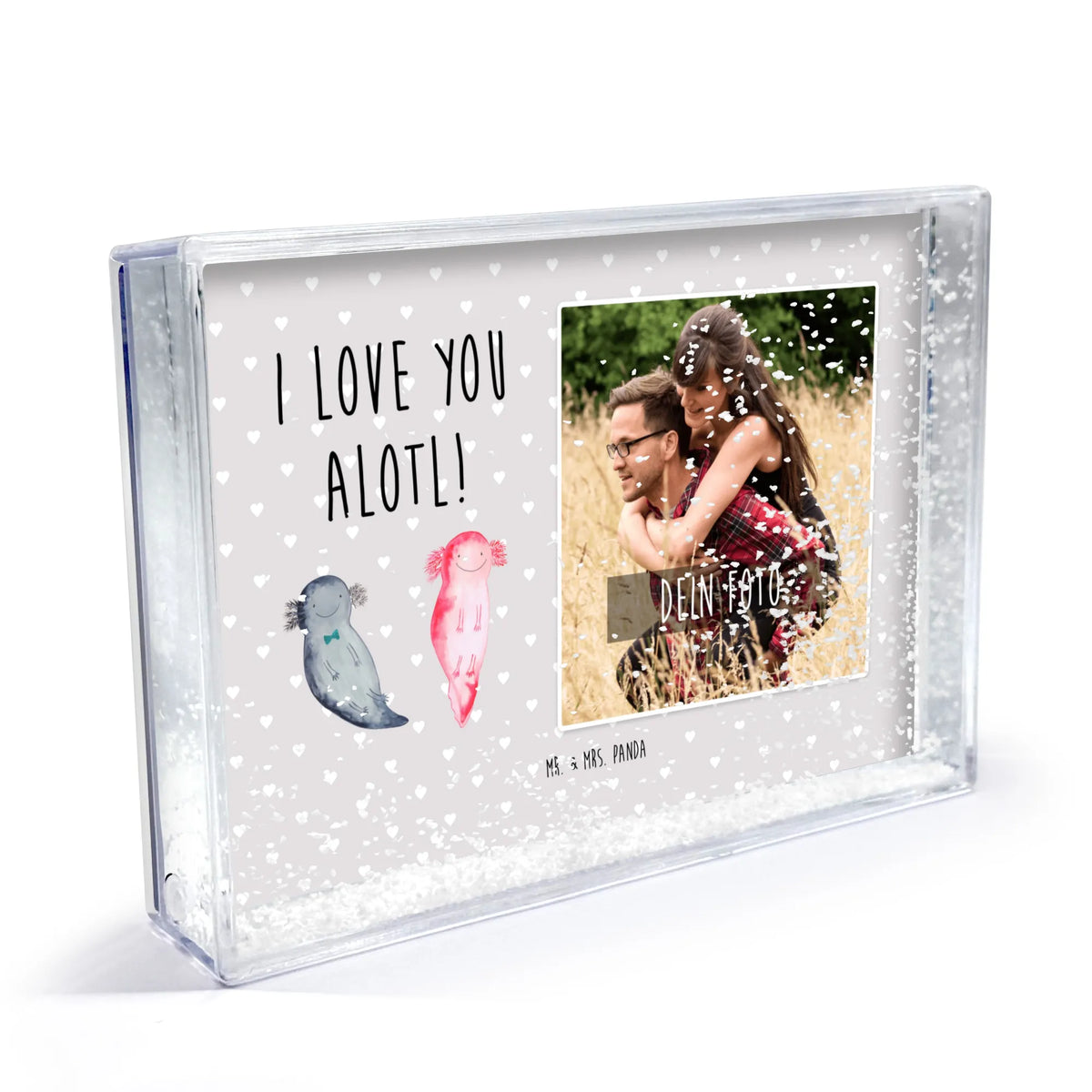 Shake Frame with Photo axolotl Love Loving, Two, Together, Marriage, Proposal of marriage, Love gift, gift for her, gift for him, anniversary gift, Valentine's Day Gift for Women Love Gift Anniversary Wedding Anniversary Party Favor Gift for Girlfriend Gift for Partner Boyfriend Gift Token of Love for Men for Husband