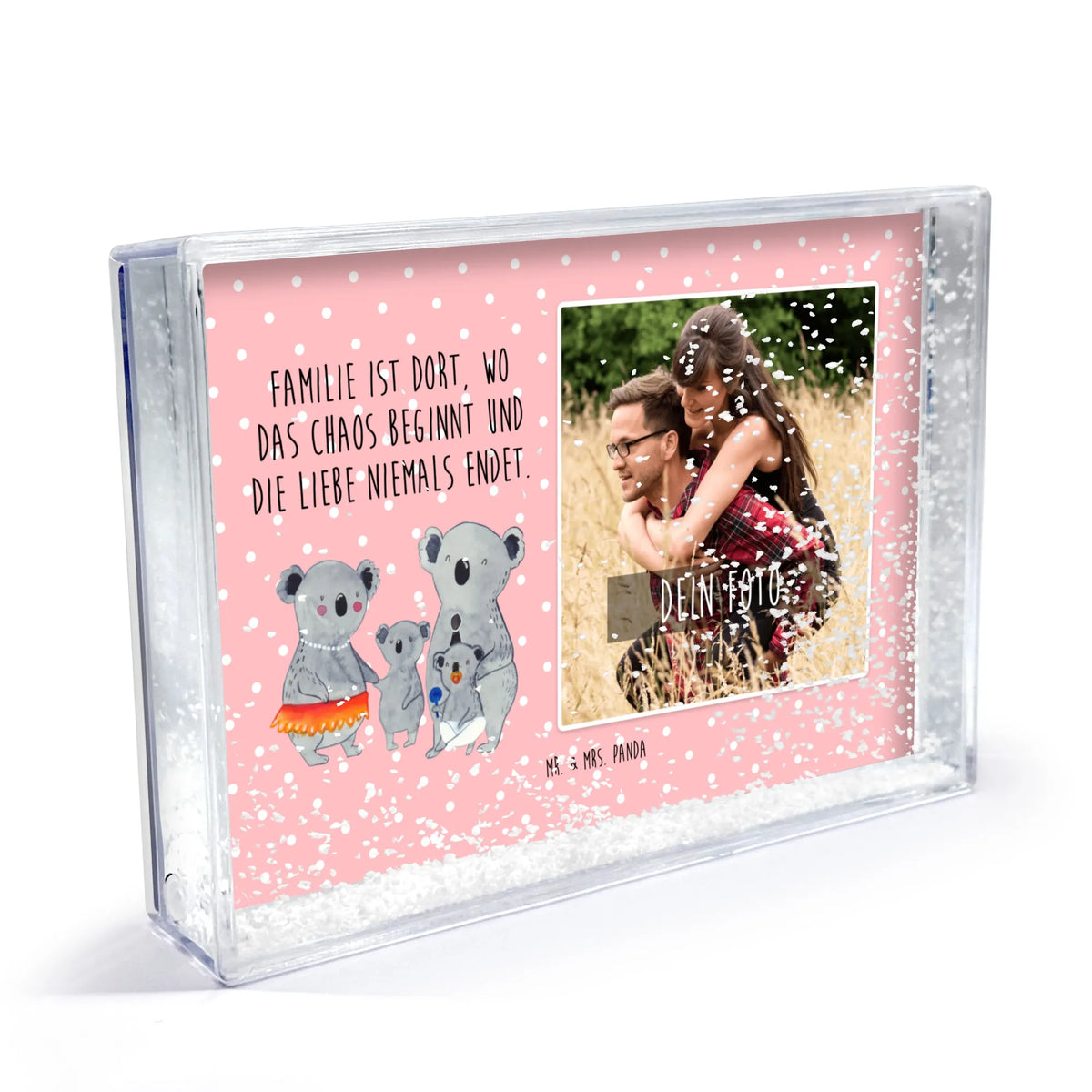Shake Frame with Photo Koala Family Father's Day, Mother's Day, family life, children, siblings