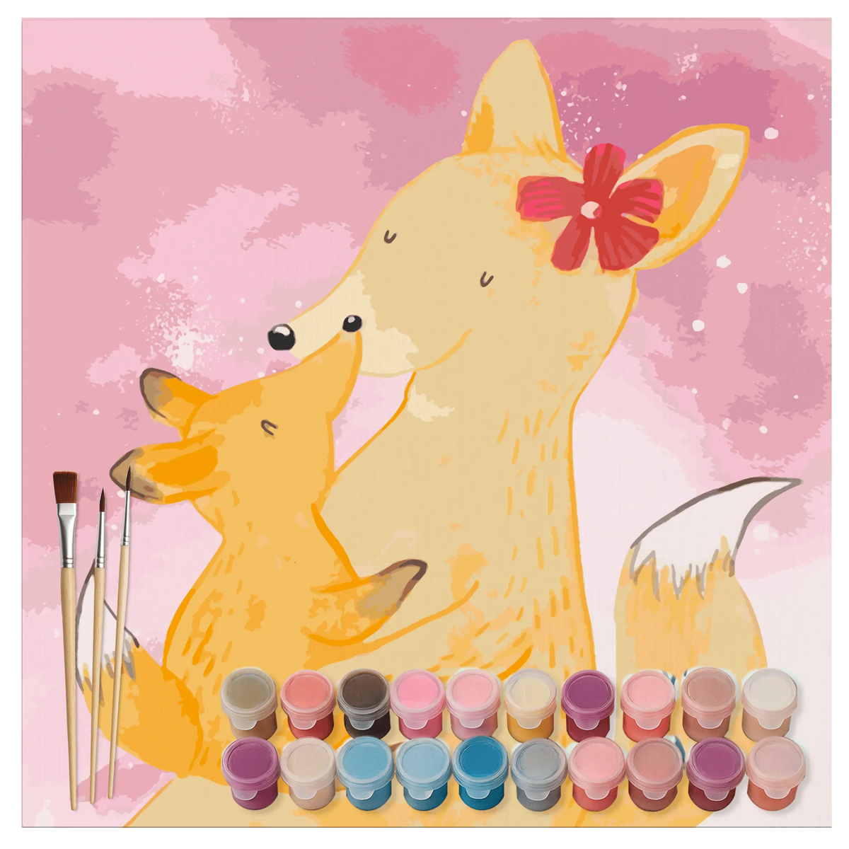Malen nach Zahlen Fuchs Mama Motiv malset, Malen nach Zahlen Bild, diy set, DIY Malen nach Zahlen, malen mit zahlen, Malen nach Zahlen, leinwand malerei, acryl malset, malen nach zahlen set, acrylmalerei set, Zahlenbild, leinwand malset, Malen nach Zahlen Leinwand, Acryl Malen nach Zahlen, kreativ set, malerei nach zahlen, Papa, Schwester, Opa, Familie, Mama, Bruder, Muttertag, Oma, Vatertag, Tochter, Lieblingstochter, Geschenk, Beste Tochter, Mutter