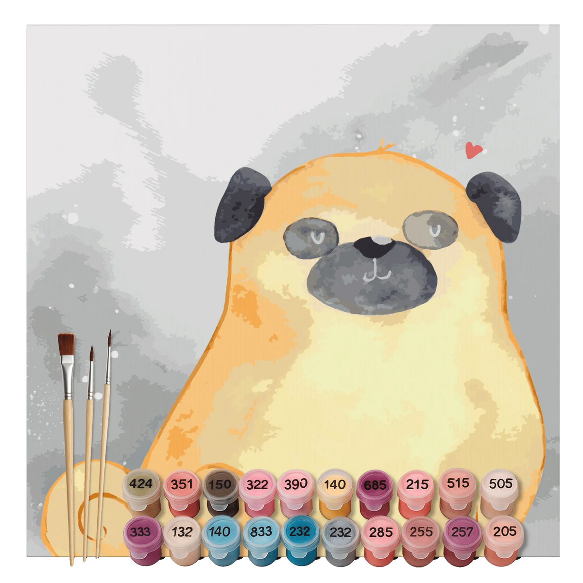 Malen nach Zahlen Mops Motiv Zahlenbild, Malen nach Zahlen Leinwand, kreativ set, diy set, acryl malset, Malen nach Zahlen Bild, acrylmalerei set, Malen nach Zahlen, leinwand malset, leinwand malerei, DIY Malen nach Zahlen, malset, malerei nach zahlen, malen mit zahlen, malen nach zahlen set, Acryl Malen nach Zahlen, Sprüche, Hund, Hunderasse, Hundebesitzer, Hundemotiv, Haustier, Tierliebhaber, Mops, Hundeliebe, Liebe