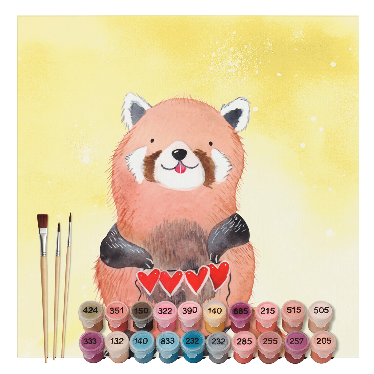 Malen nach Zahlen Roter Panda Motiv leinwand malset, acrylmalerei set, kreativ set, diy set, DIY Malen nach Zahlen, leinwand malerei, malerei nach zahlen, malset, Malen nach Zahlen, acryl malset, Malen nach Zahlen Leinwand, malen mit zahlen, Malen nach Zahlen Bild, Acryl Malen nach Zahlen, malen nach zahlen set, Zahlenbild, Lustige Sprüche, Tiere, Tiermotive, Gute Laune, Panda, Rot, Liebling, Liebe, Lieblingsmensch, Herz