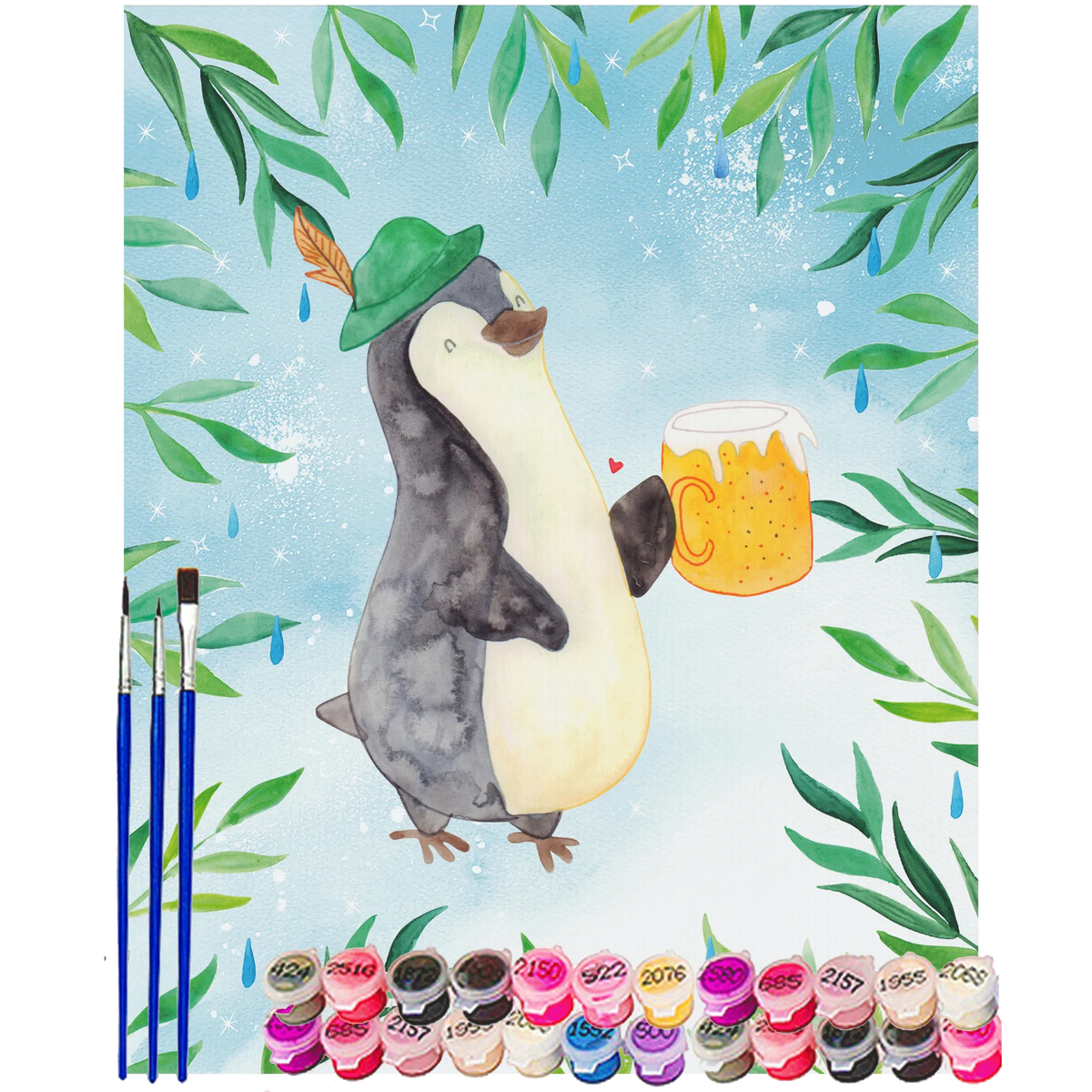 Malen nach Zahlen Pinguin Bier diy set, acrylmalerei set, Malen nach Zahlen Leinwand, malen nach zahlen set, DIY Malen nach Zahlen, acryl malset, leinwand malerei, malen mit zahlen, Zahlenbild, malset, Malen nach Zahlen Bild, kreativ set, leinwand malset, malerei nach zahlen, Malen nach Zahlen, Acryl Malen nach Zahlen, Pinguin, Bier, Pinguine, Oktoberfest