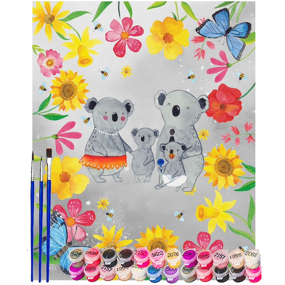 Malen nach Zahlen Koala Familie Malen nach Zahlen, leinwand malset, Zahlenbild, Malen nach Zahlen Leinwand, acrylmalerei set, diy set, malen mit zahlen, kreativ set, Acryl Malen nach Zahlen, acryl malset, malen nach zahlen set, leinwand malerei, malset, malerei nach zahlen, DIY Malen nach Zahlen, Malen nach Zahlen Bild, Oma, Schwester, Mama, Bruder, Papa, Opa, Muttertag, Vatertag, Familie, Kinder, Family, Geschwister, Koalas, Familienleben, Koala