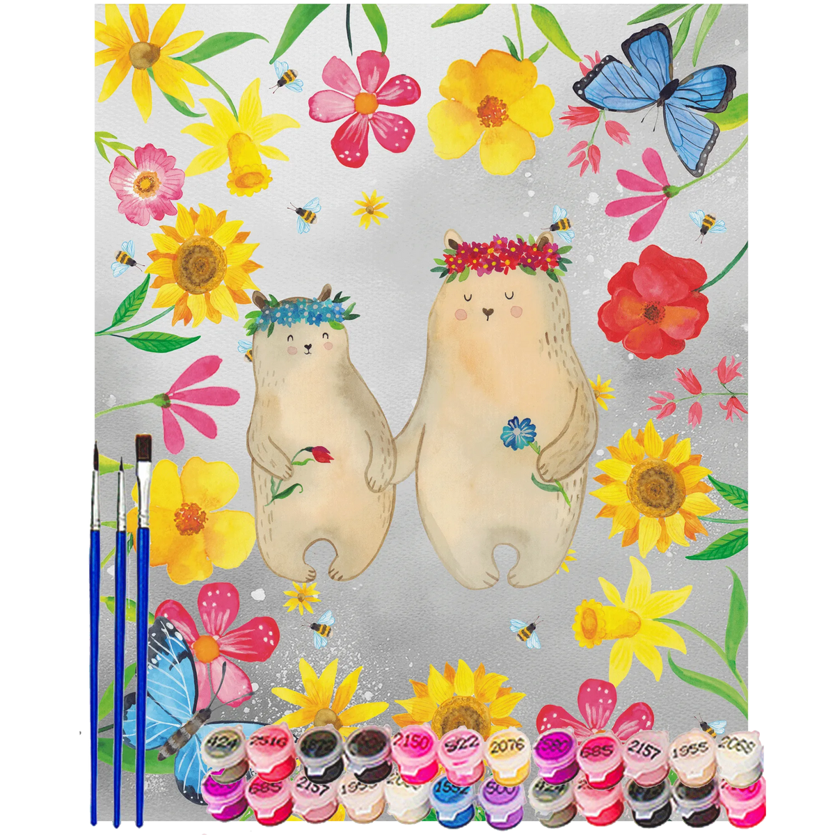 Malen nach Zahlen Bären mit Blumenkranz DIY Malen nach Zahlen, Malen nach Zahlen, leinwand malerei, diy set, acryl malset, Malen nach Zahlen Leinwand, acrylmalerei set, Zahlenbild, malen nach zahlen set, malen mit zahlen, malset, malerei nach zahlen, Acryl Malen nach Zahlen, Malen nach Zahlen Bild, leinwand malset, kreativ set, Oma, Schwester, Mama, Bruder, Papa, Opa, Muttertag, Vatertag, Familie, Family, Mami, Mutter, Vorbild, Geschenk Mama. Muttertag, Bär, Mutti, Beste Mutter, Tochter, Lieblingsmama, Bären, Kind, Weltbeste Mama, Töchter, Kinder, Lieblingsmensch