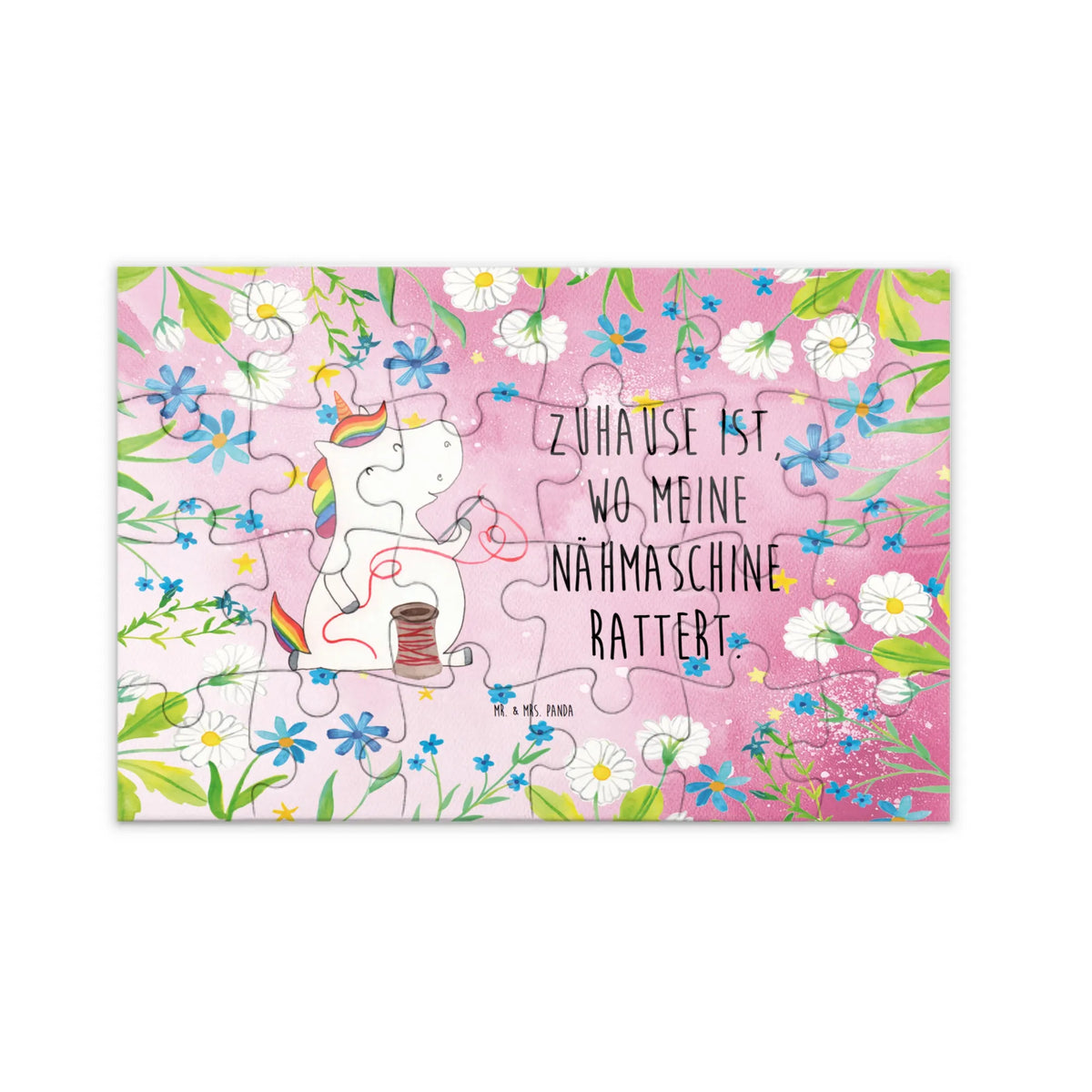Puzzle Einhorn Näherin 300 Teile Puzzle, 500 Teile Puzzle, Legespiel, 1000 Teile Puzzle, 1500 Teile Puzzle, 2000 Teile Puzzle, Puzzle, Puzzlespiel, Geduldspiel, Unicorn, Einhorn, Einhörner, Einhorn Deko, Nähen, Freundin, Nähzimmer, Näherin, Basteln, Mädchen, Häkeln, Stricken