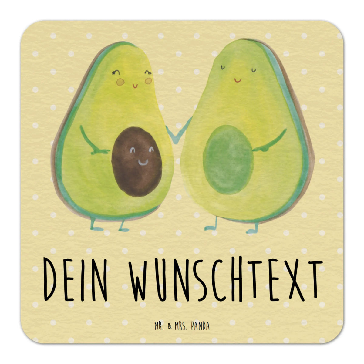 Personalized Beer Coaster avocado pair vegetables, birth, children, pregnancy, wedding
