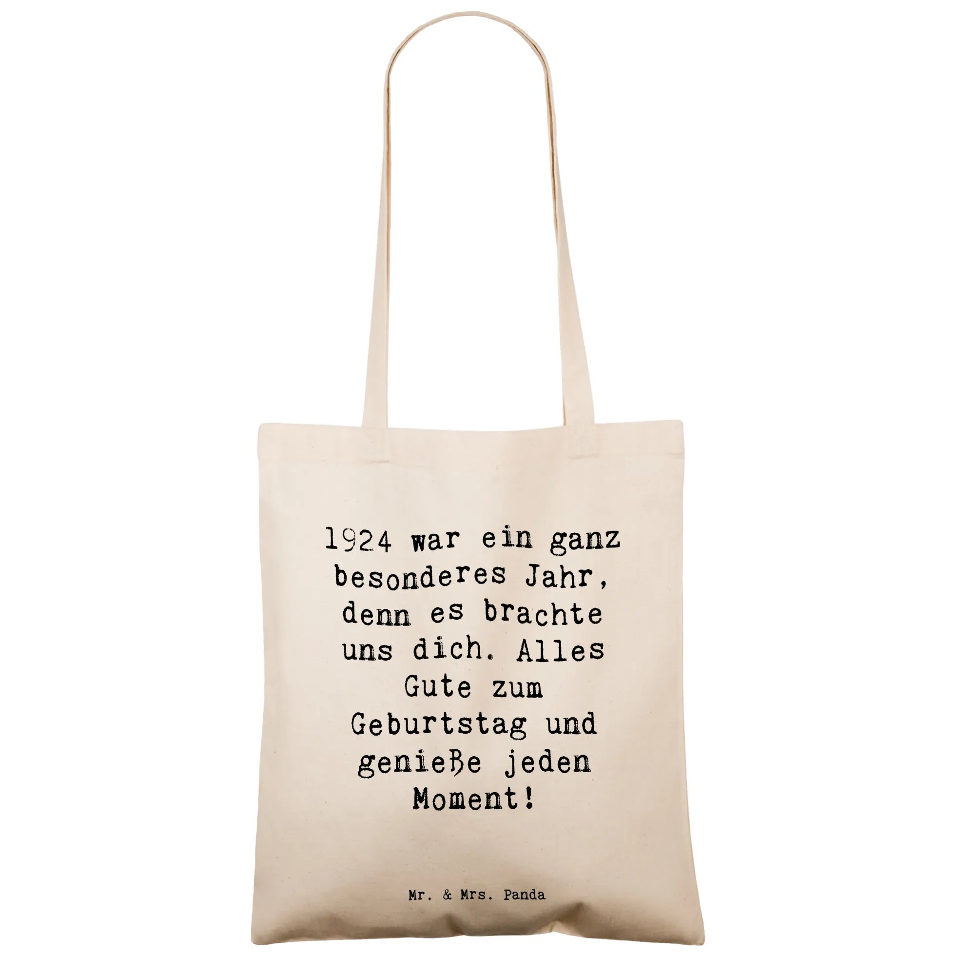 Tragetasche Spruch 1924 Geburtstag