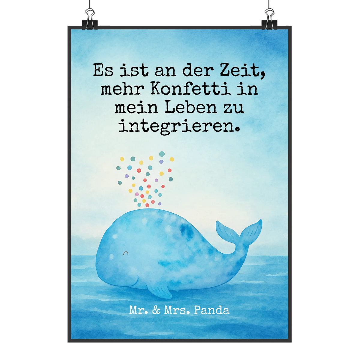 Poster Wal Konfetti Design Deko Bild, Bild, Wandschmuck, Designposter, kunstposter, typografie poster, Wanddeko Bild, Panda Poster, wandkunst, Deko Poster, grafikposter, Plakat, wanddeko, wanddruck, kunstdruck poster, Wanddekoration, Wandbild, Mr. & Mrs. Panda Poster, Posterdruck, Design Poster, Kunstdruck, drucke, Meer, Urlaub, Meerestiere, Motivation, Wale, Wal, Neustart, Konfetti, Diät, Neuanfang, Abnehmen, Lebensabschnitt, Trennung, Geburtstag