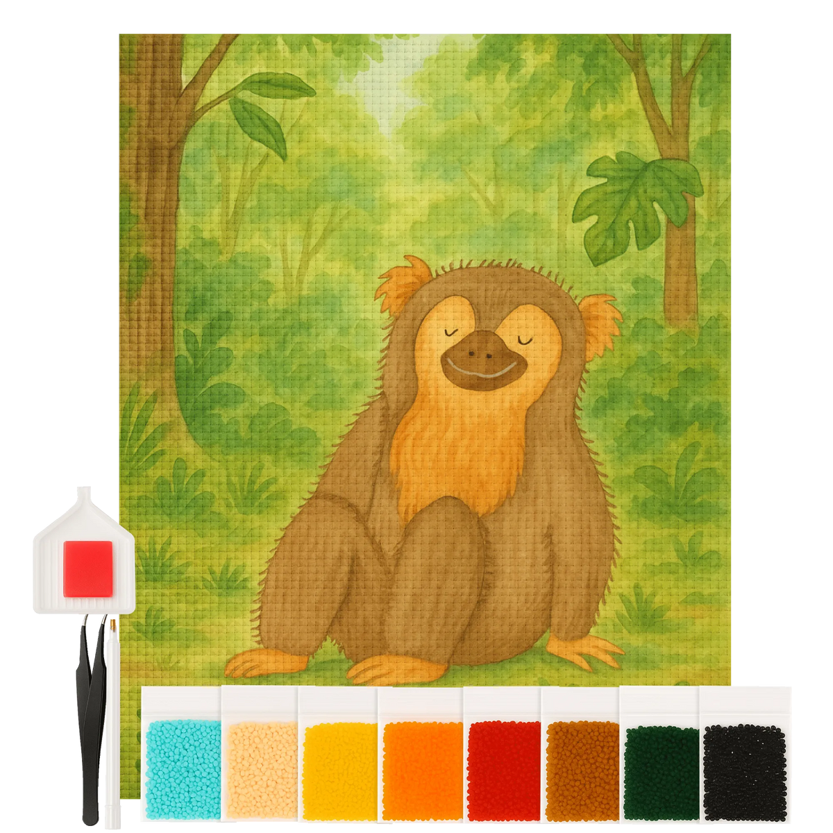 Diamond Painting Affe Design
