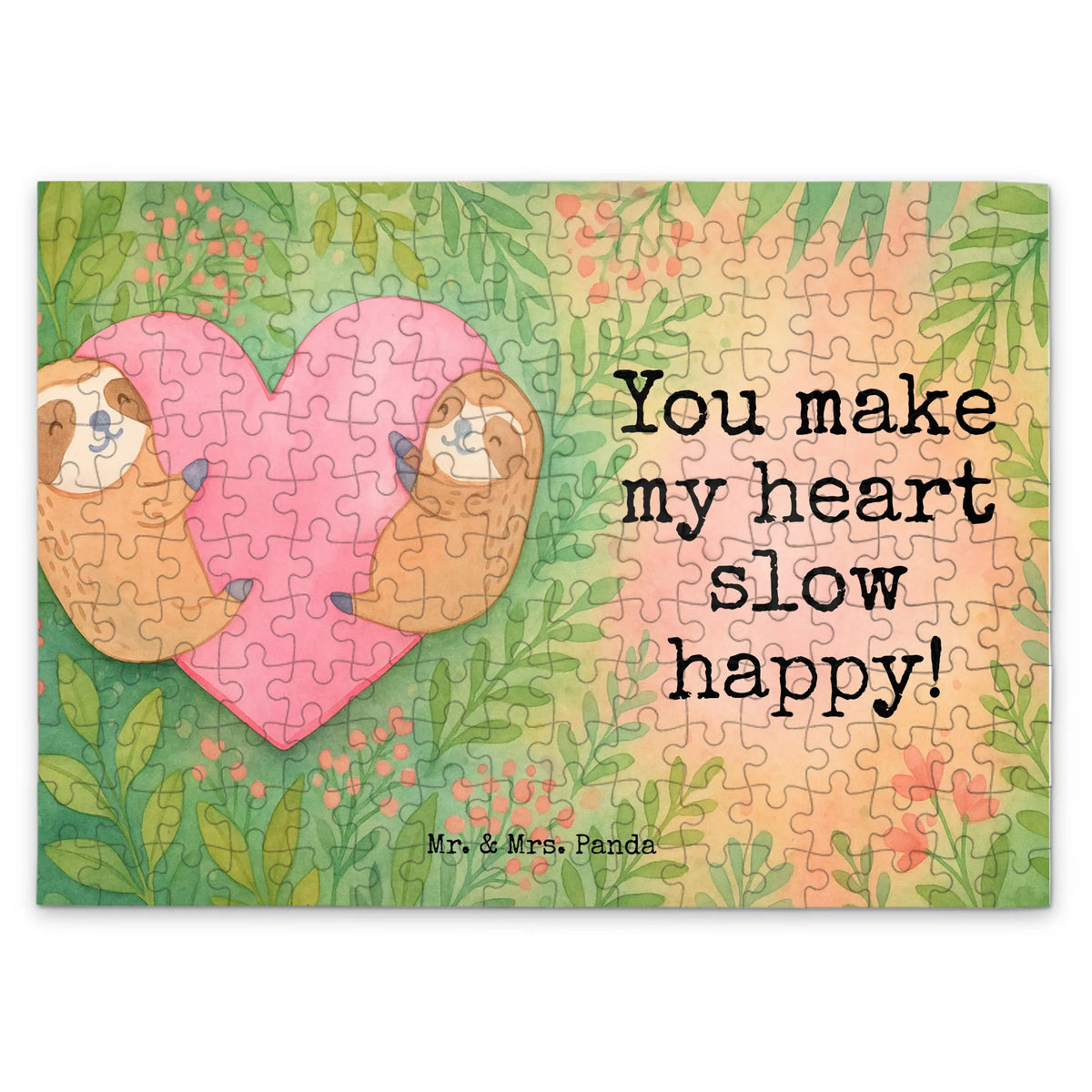 Puzzle Faultiere Herz Design 1500 Teile Puzzle, 1000 Teile Puzzle, Puzzle, 500 Teile Puzzle, Geduldspiel, 2000 Teile Puzzle, Legespiel, Puzzlespiel, 300 Teile Puzzle, Partner, Freundin, Liebe, Heiraten, Jahrestag, Heiratsantrag, Hocheitstag, Liebesgeschenk, Verlobung, Ehefrau, Freund, Ehemann, Geschenk für Freundin, Valentinstag, Mitbringsel, Geschenk für Partner, Hochzeitstag, Liebesbeweis, für Ehemann, für Männer, Geschenk für Frauen