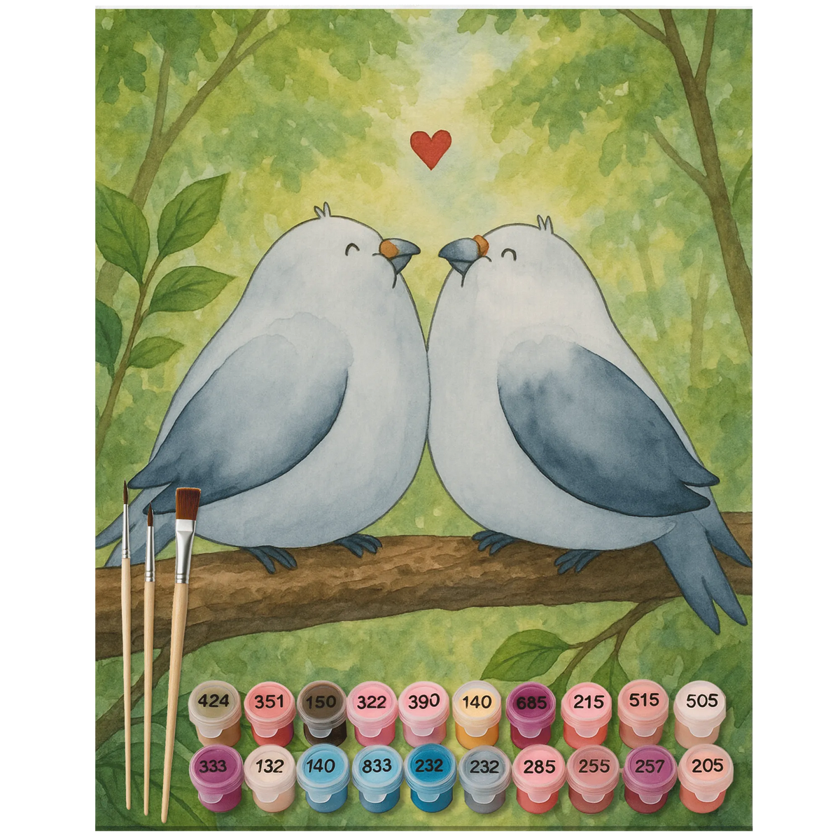 Malen nach Zahlen Turteltauben Liebe Design Malen nach Zahlen, Malen nach Zahlen Leinwand, leinwand malset, malen nach zahlen set, diy set, acryl malset, kreativ set, acrylmalerei set, malset, Acryl Malen nach Zahlen, DIY Malen nach Zahlen, malen mit zahlen, Zahlenbild, malerei nach zahlen, Malen nach Zahlen Bild, leinwand malerei, Verlobung, Liebe, Heiraten, Partner, Ehefrau, Liebesgeschenk, Heiratsantrag, Hocheitstag, Freundin, Jahrestag, Ehemann, Freund, Turteltauben, Verheiratet, Hochzeitstag, Tauben, Geschenk Hochzeit, Liebesbeweis, Turteltäubchen, Verliebt, Geschenk Freund, Geschenk Freundin, Verlobt